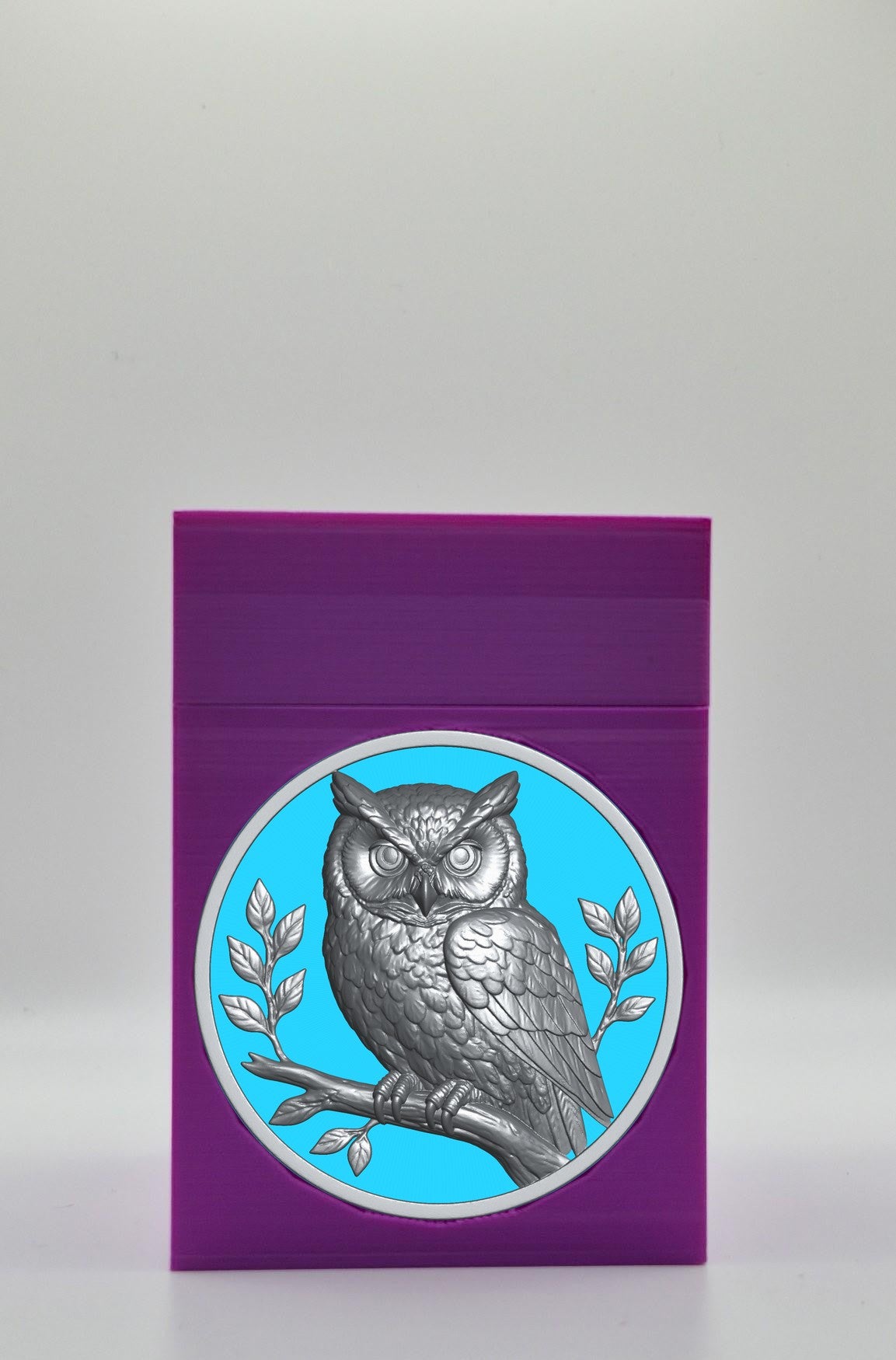 Owl Card Box — Purple