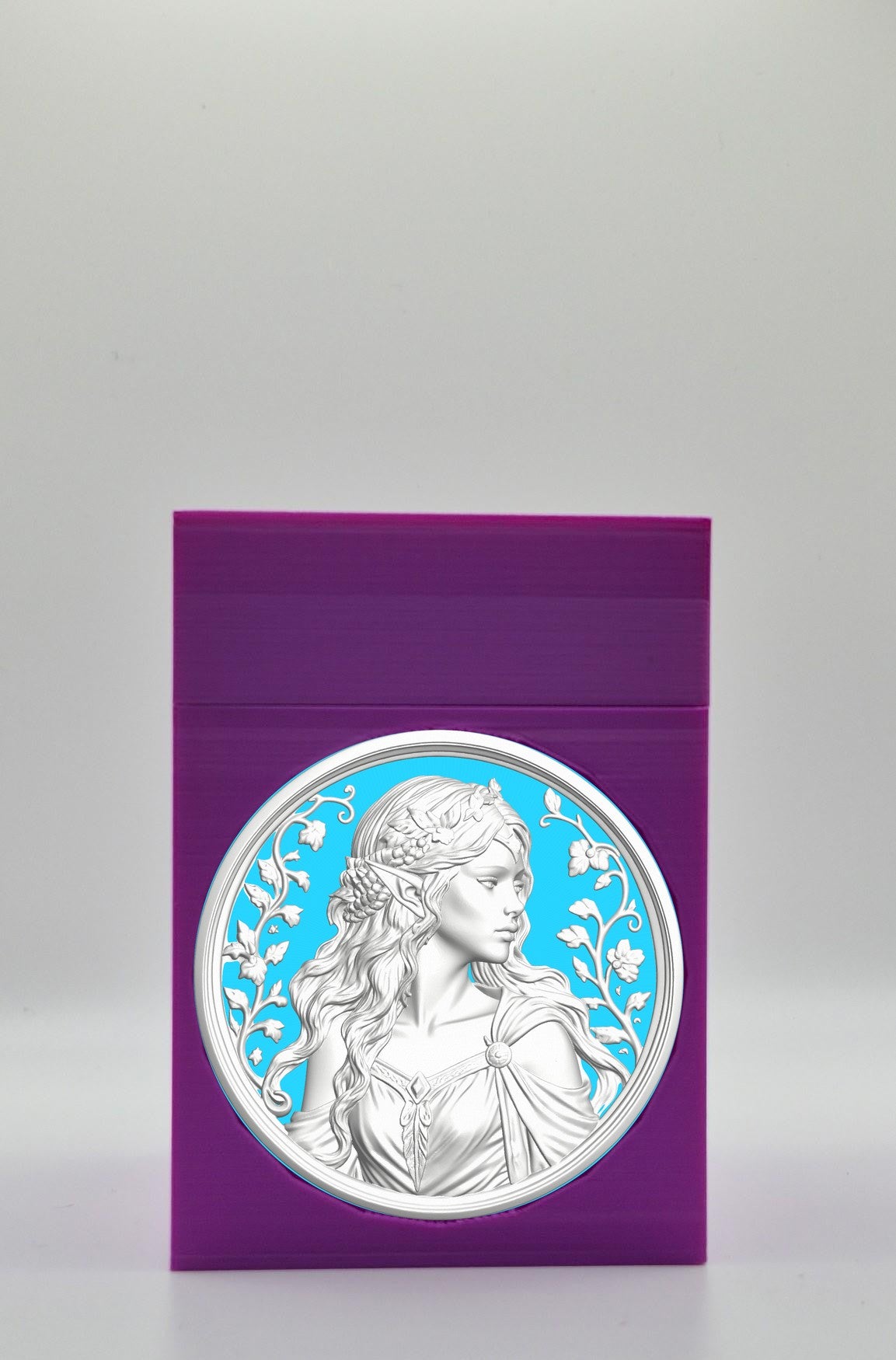 Elf Maiden Card Box — Purple