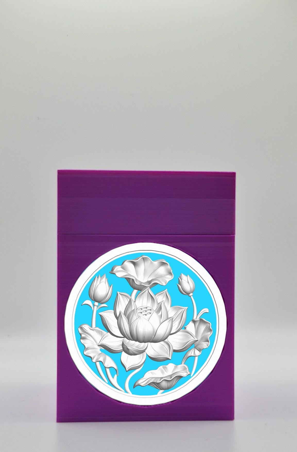 Lotus Card Box — Purple