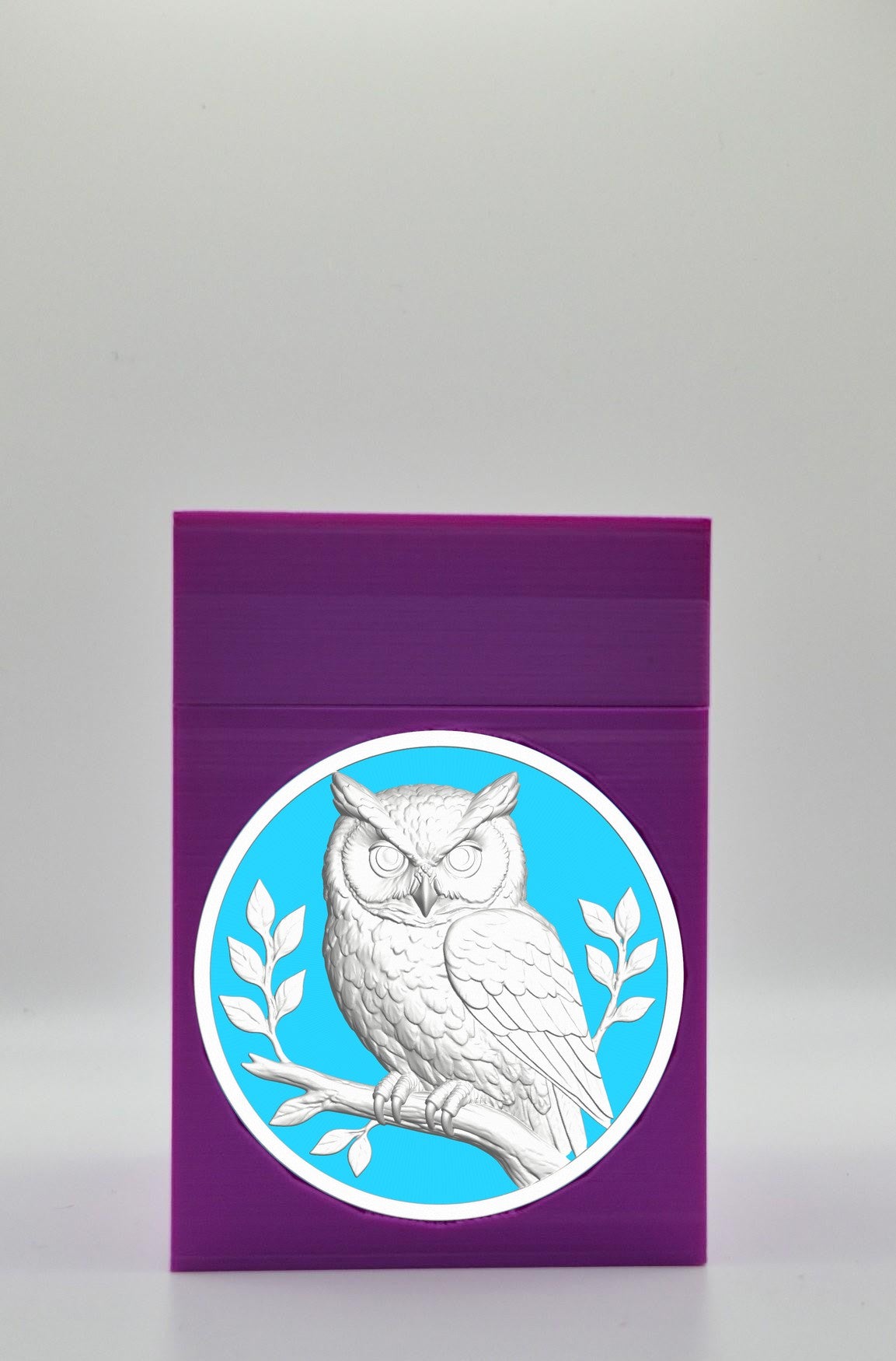 Owl Card Box — Purple
