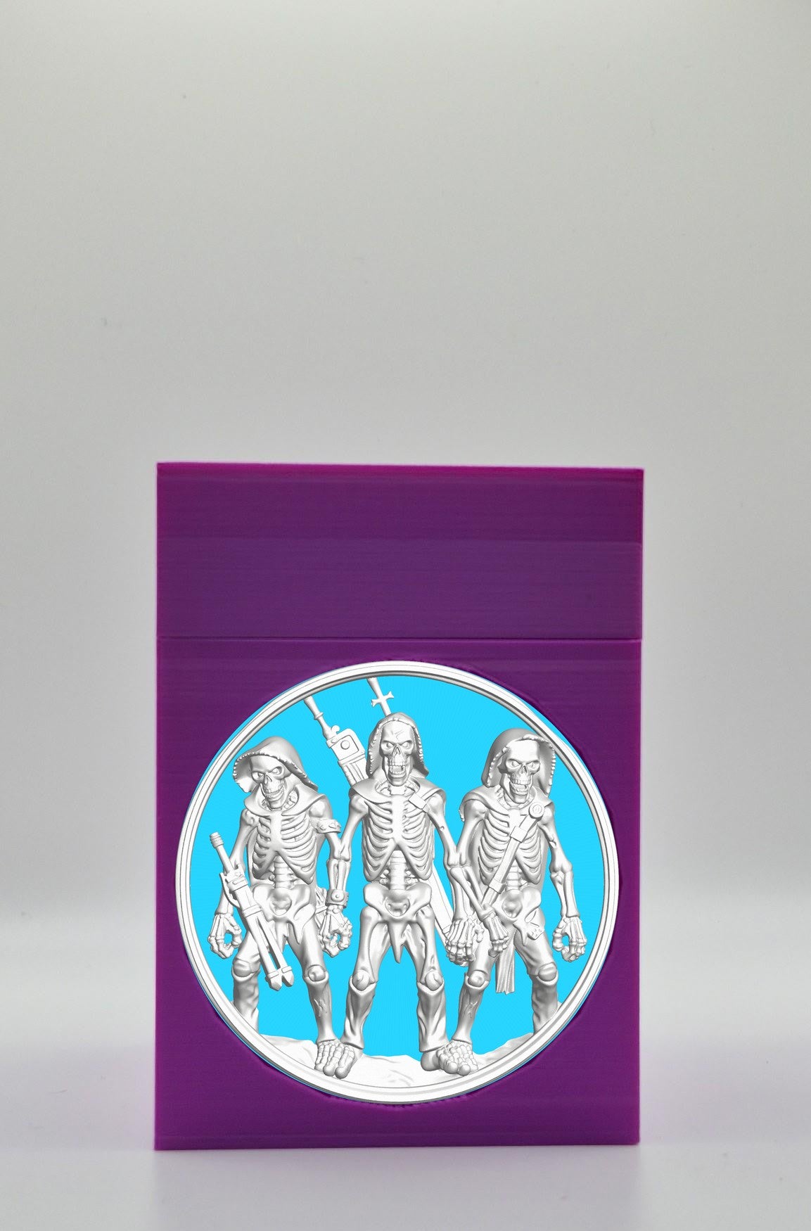 Skeleton Army Card Box — Purple
