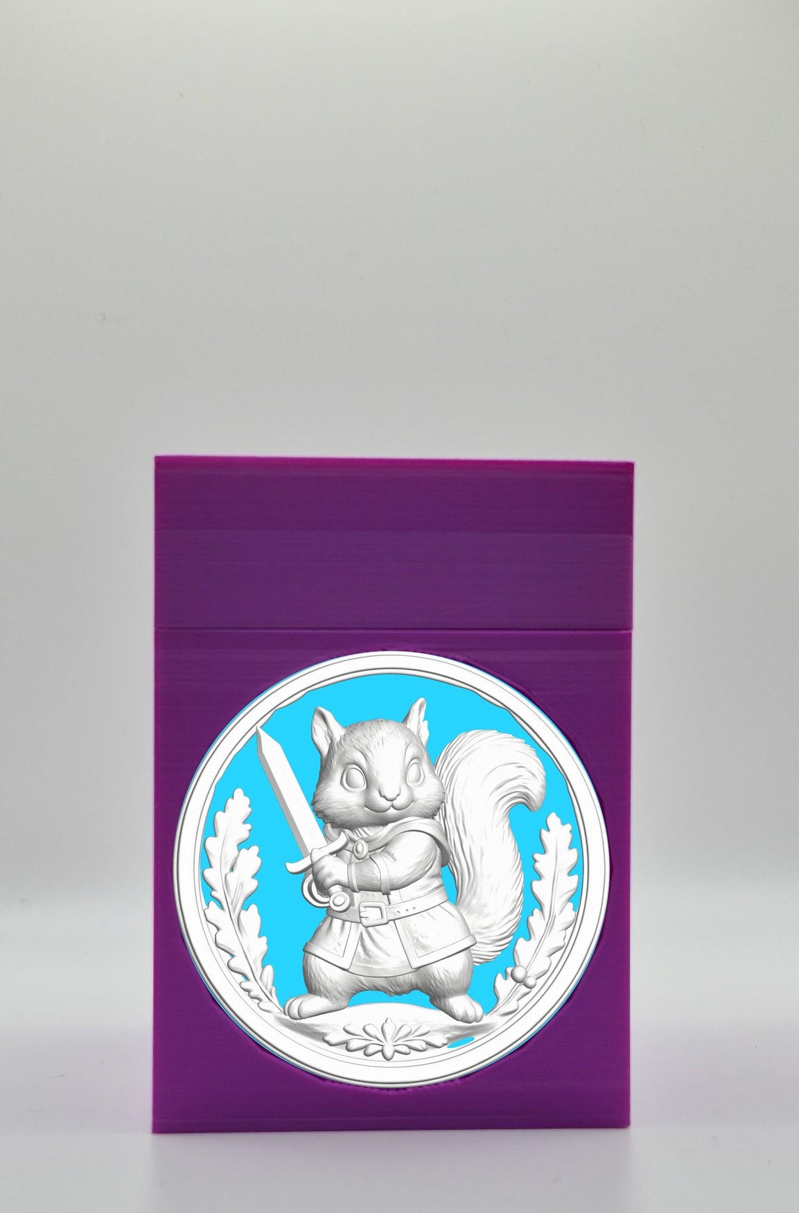 Squirrel Card Box — Purple