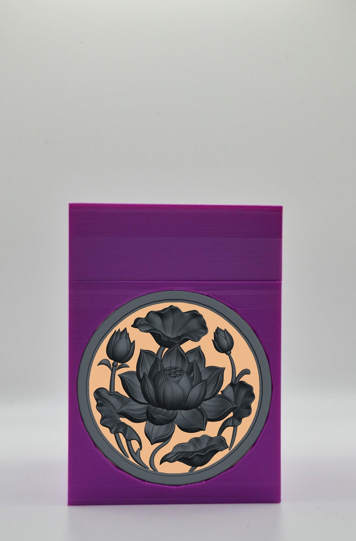 Lotus Card Box — Purple