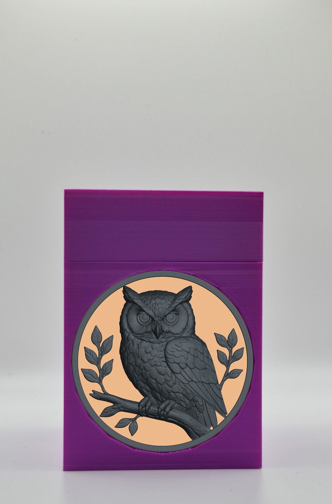 Owl Card Box — Purple