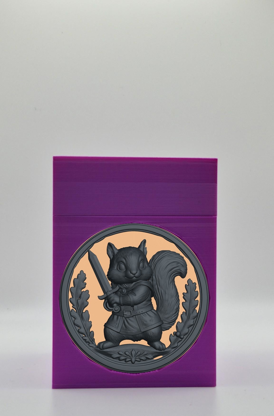 Squirrel Card Box — Purple
