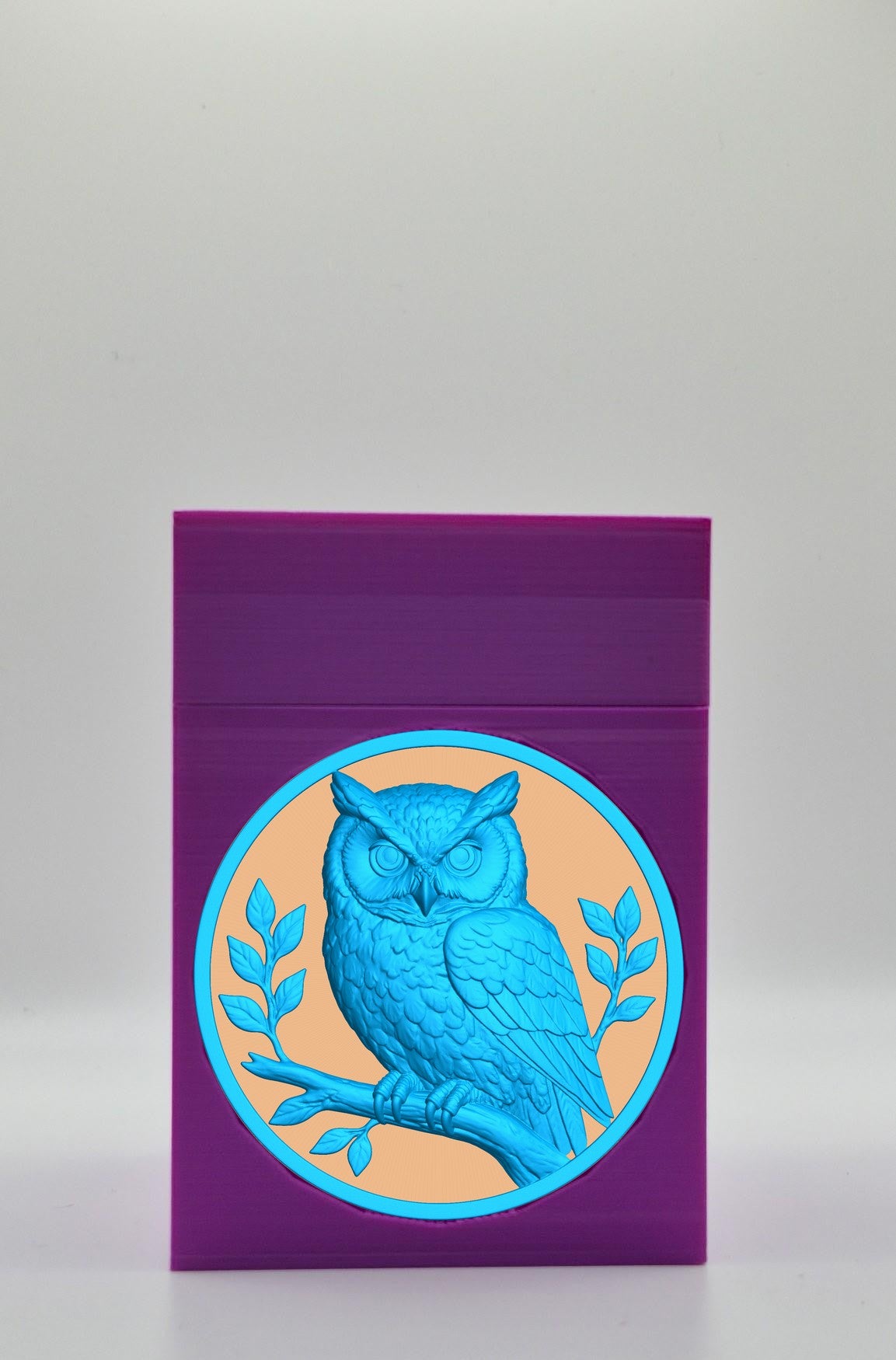 Owl Card Box — Purple