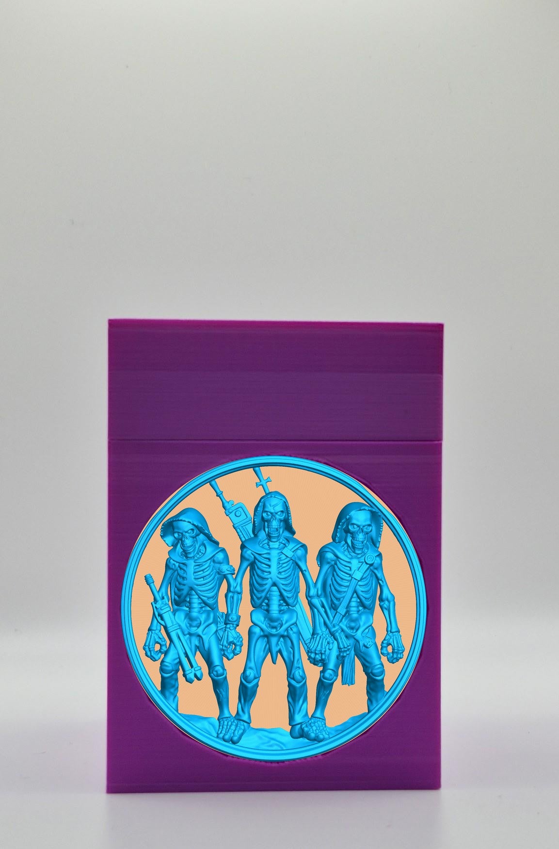 Skeleton Army Card Box — Purple