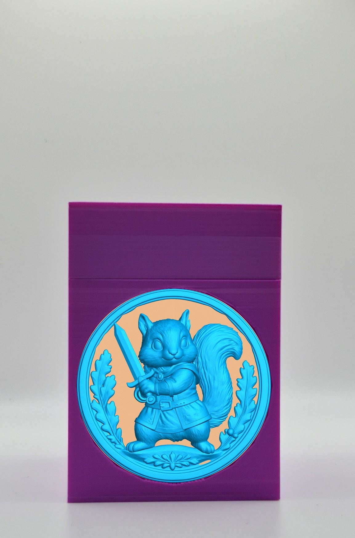 Squirrel Card Box — Purple