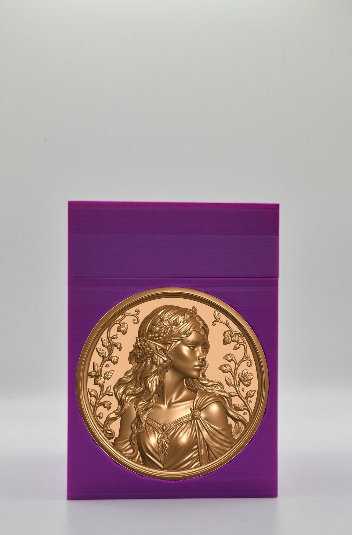 Elf Maiden Card Box — Purple
