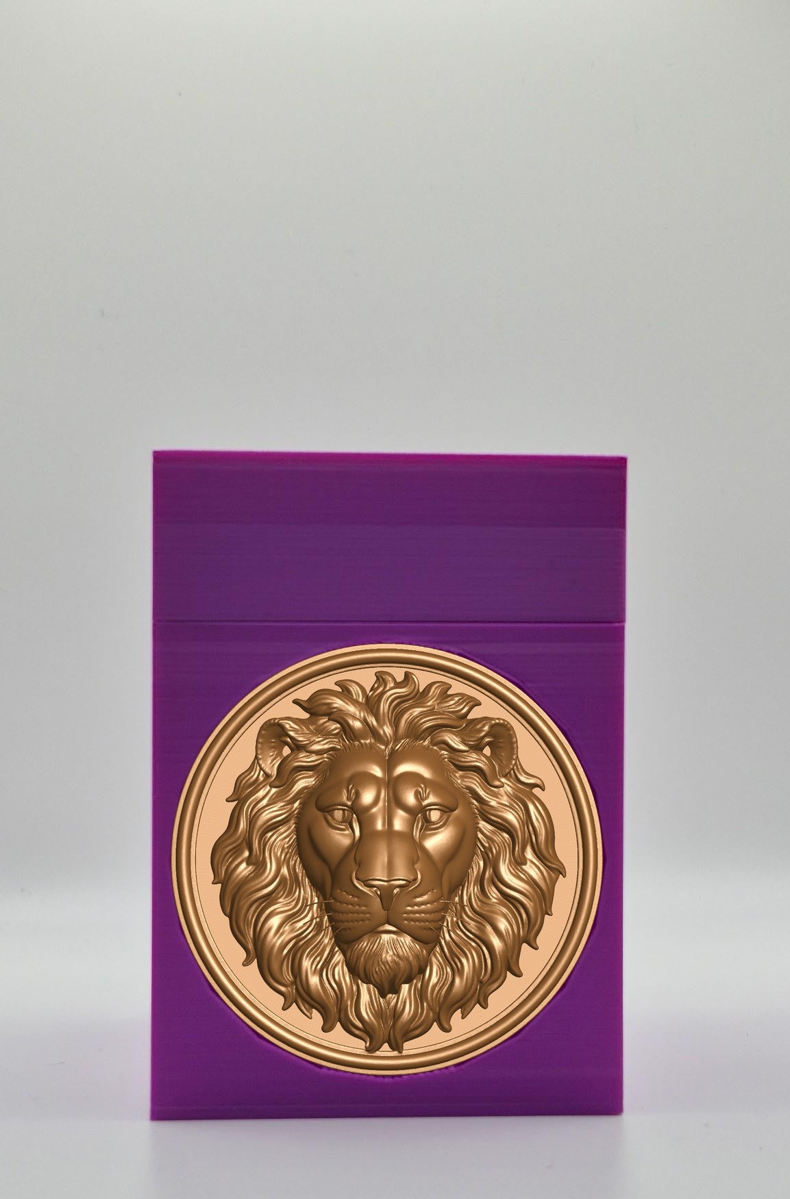 Lion Card Box — Purple