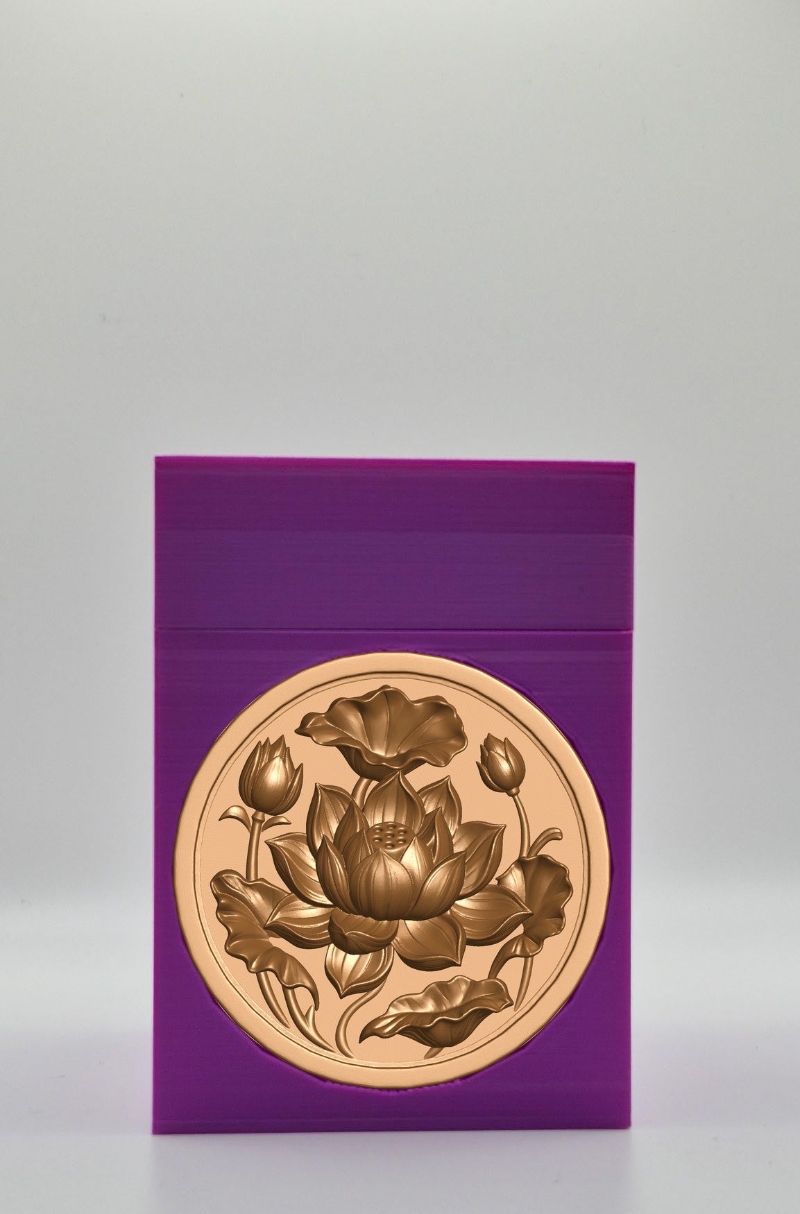 Lotus Card Box — Purple