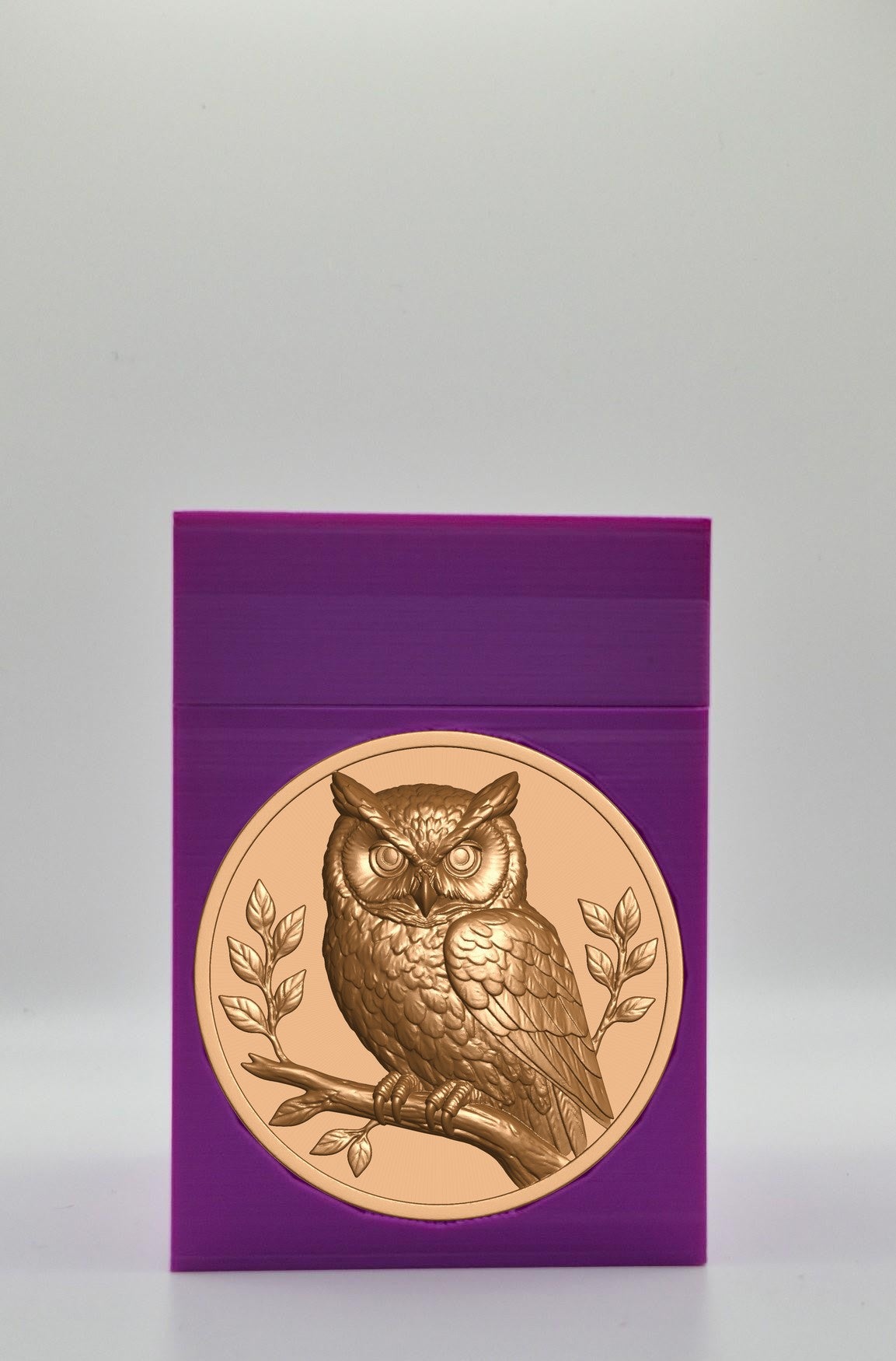 Owl Card Box — Purple