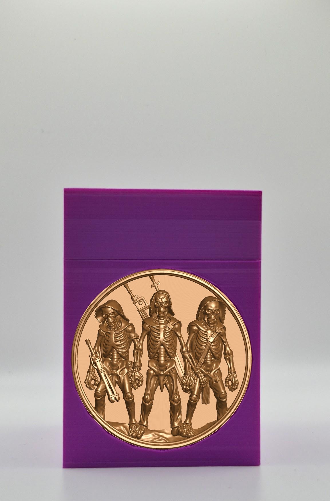 Skeleton Army Card Box — Purple