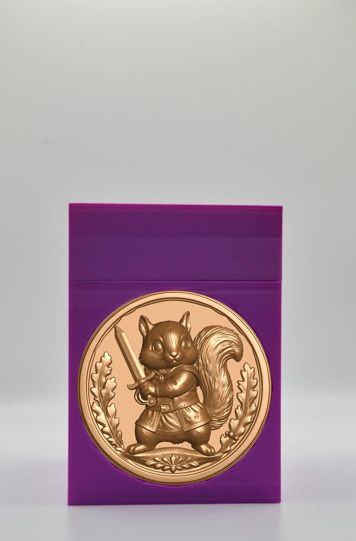 Squirrel Card Box — Purple