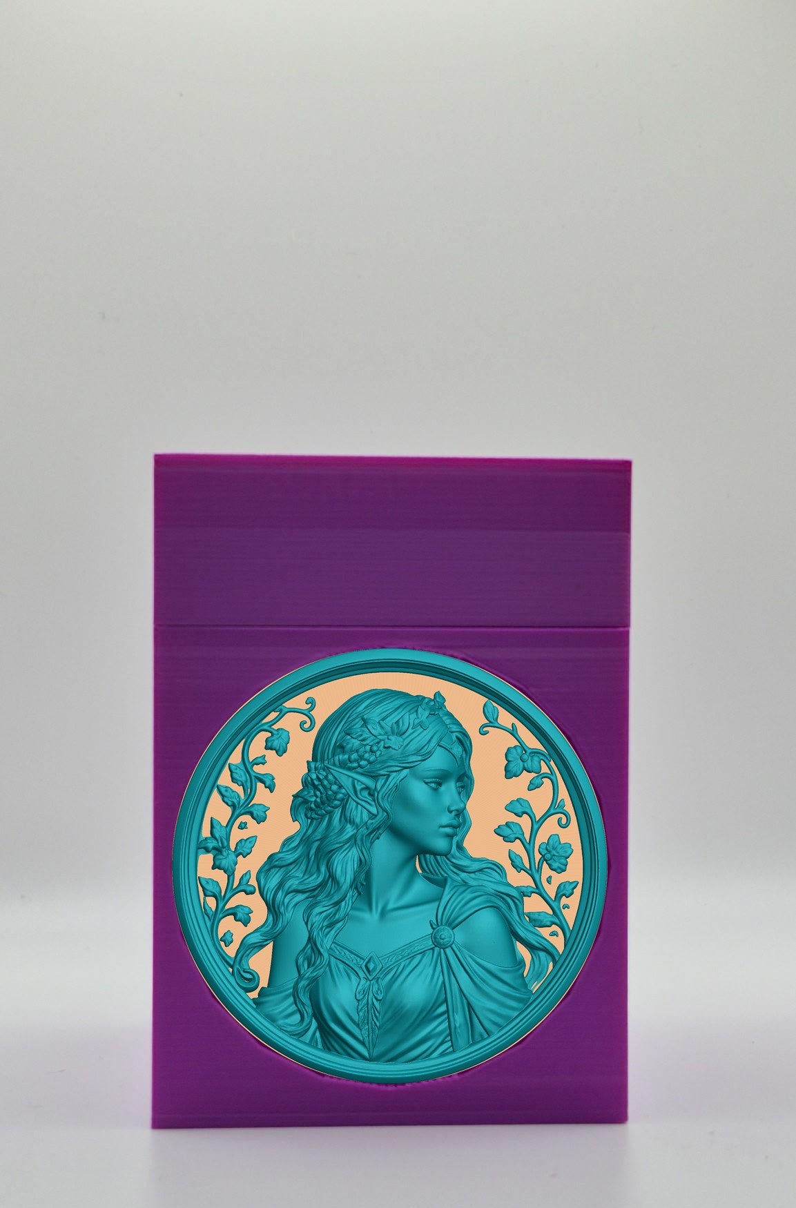 Elf Maiden Card Box — Purple