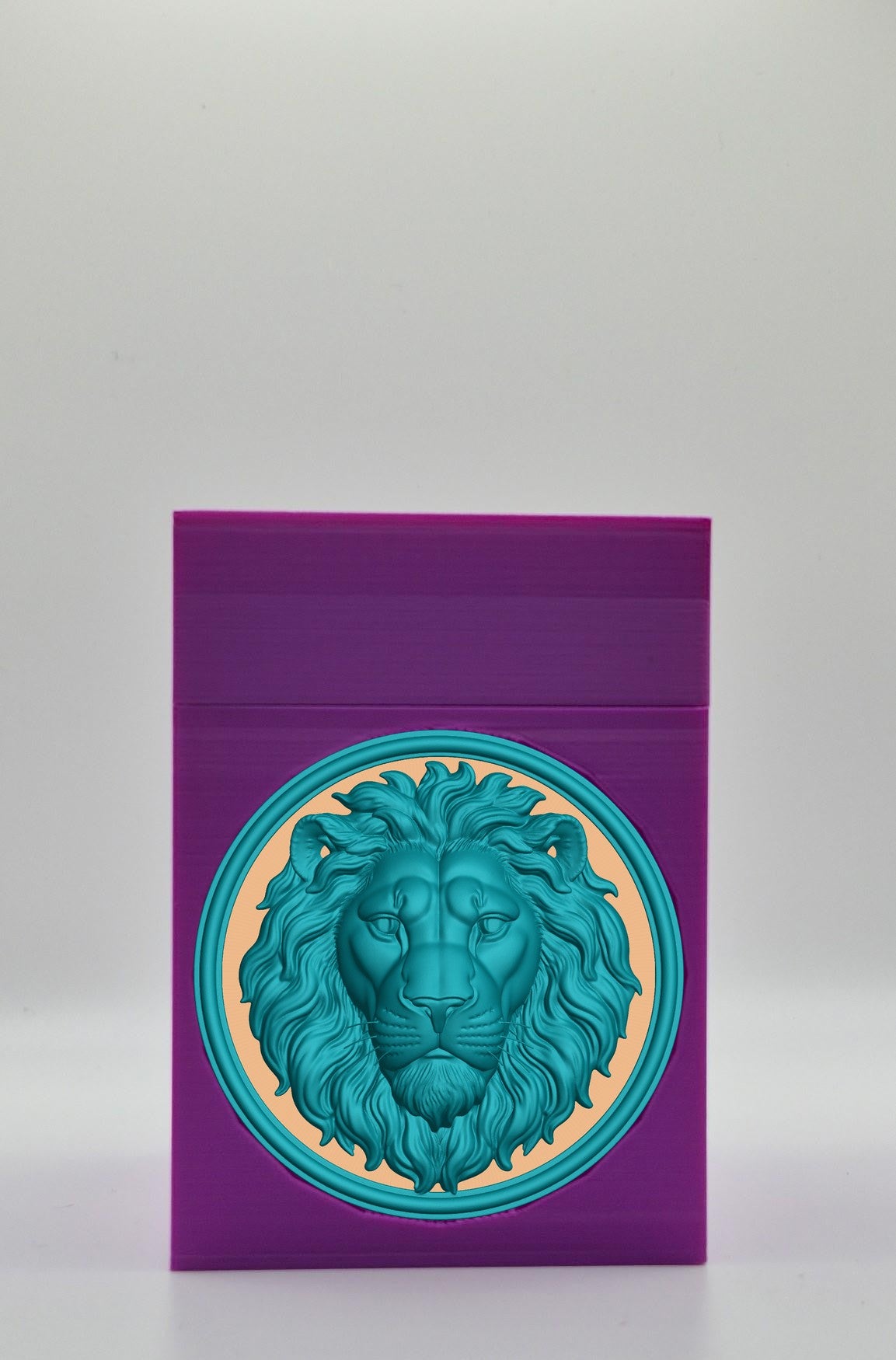 Lion Card Box — Purple