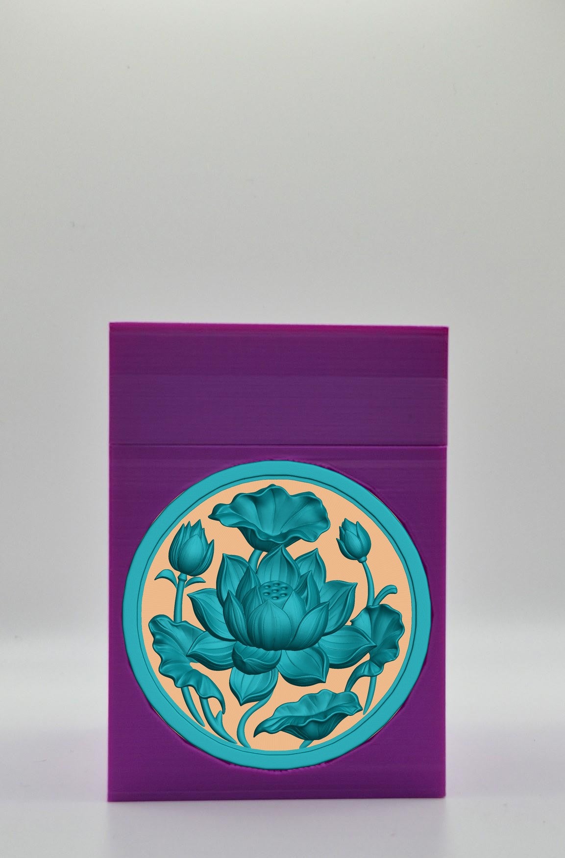 Lotus Card Box — Purple