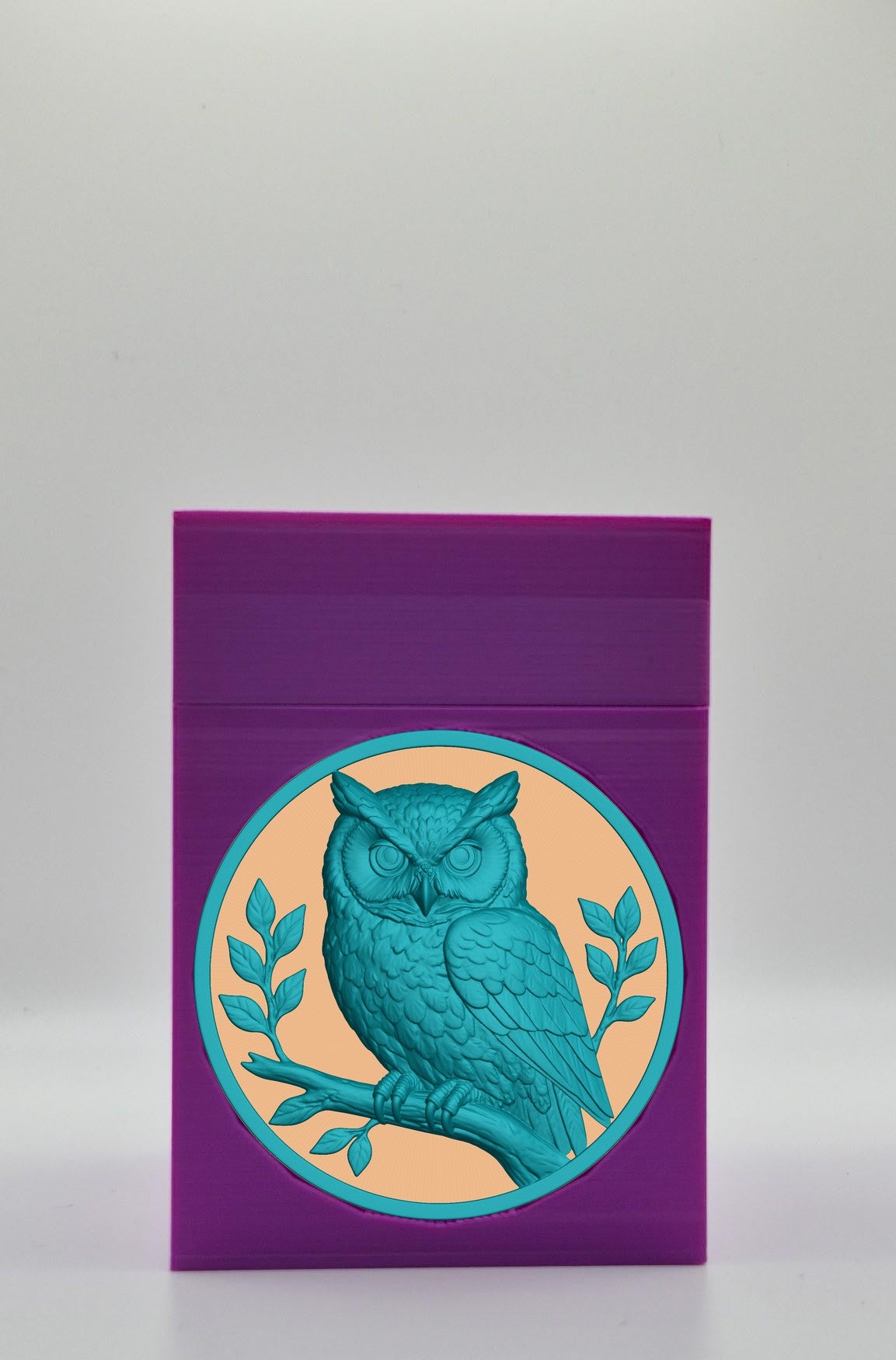 Owl Card Box — Purple