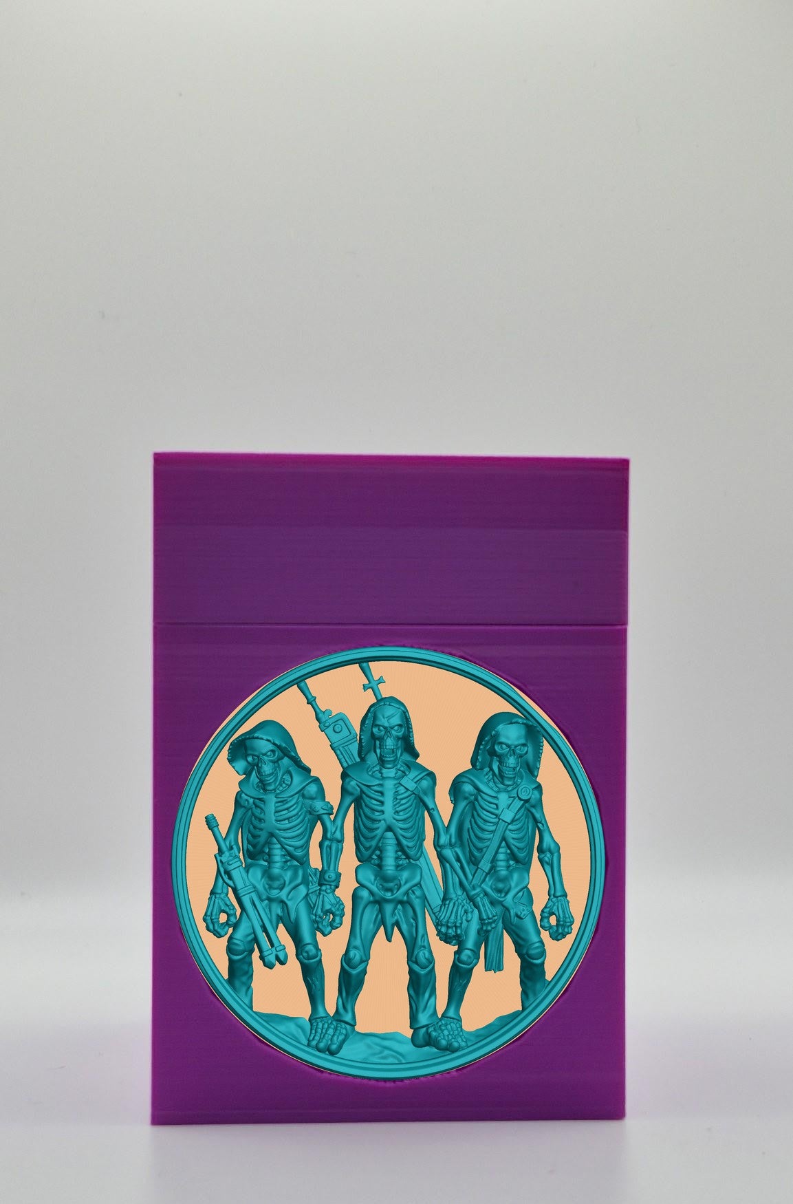Skeleton Army Card Box — Purple
