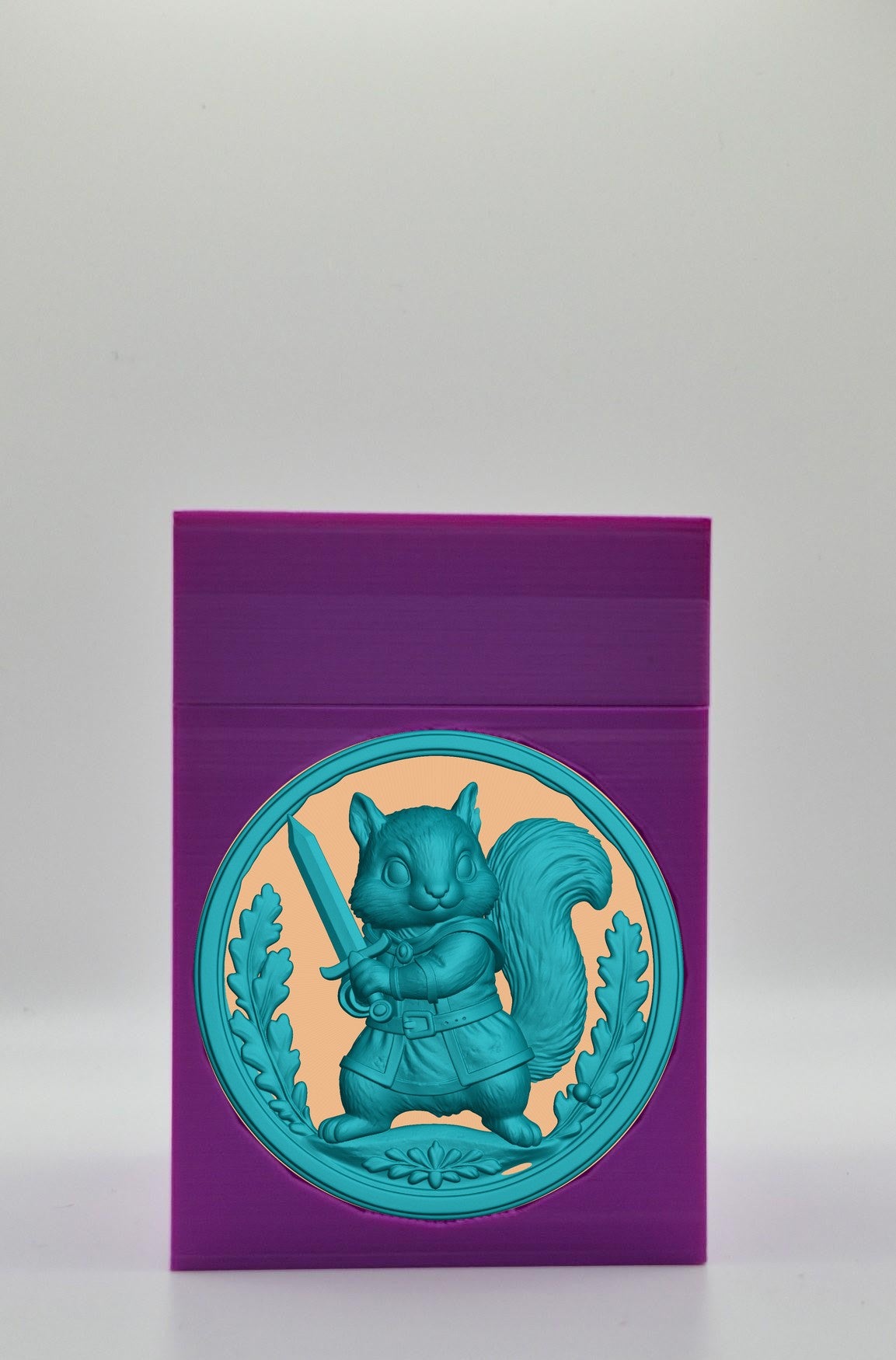 Squirrel Card Box — Purple