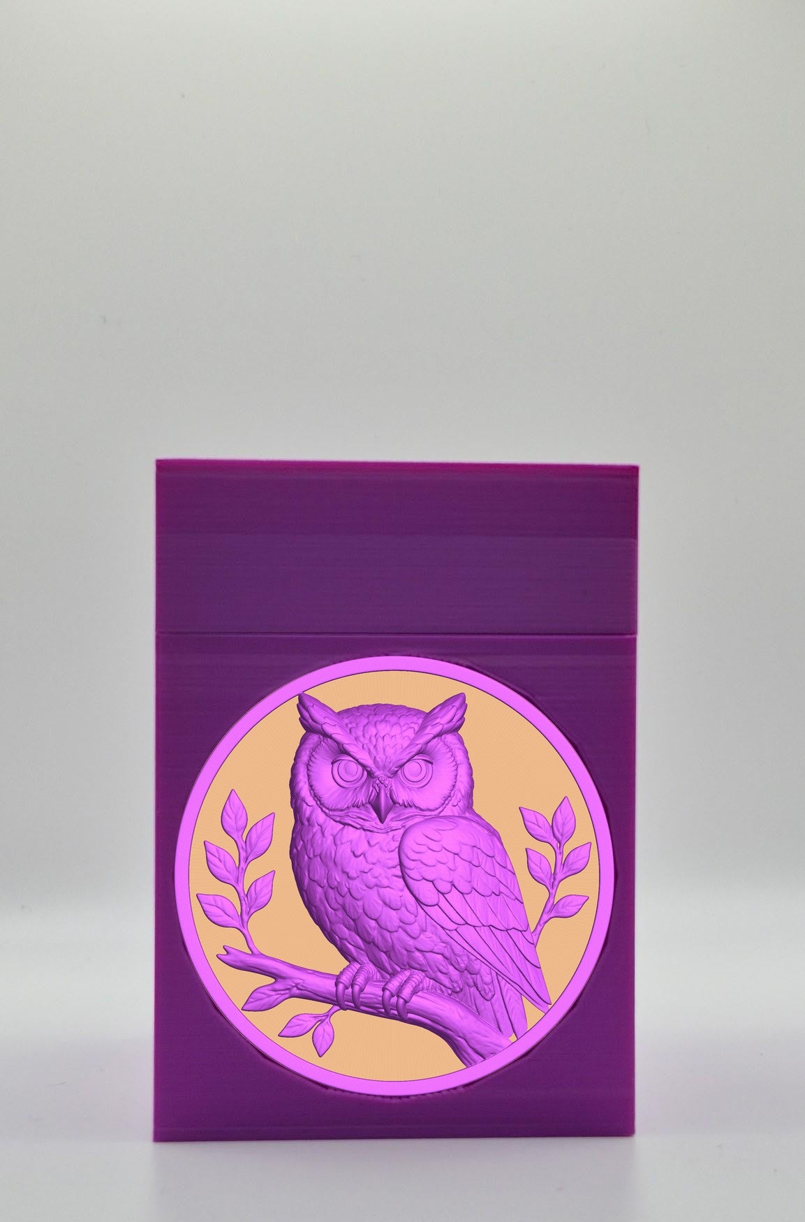 Owl Card Box — Purple