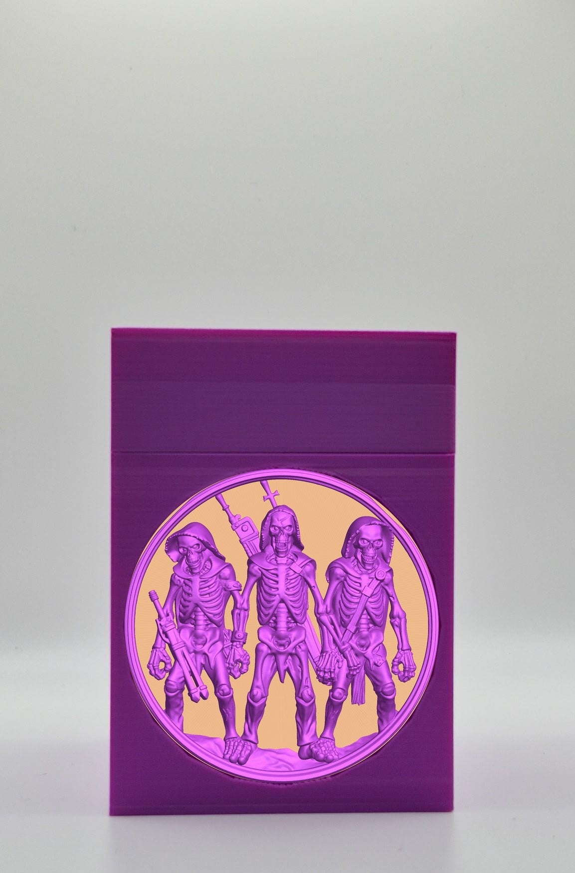 Skeleton Army Card Box — Purple