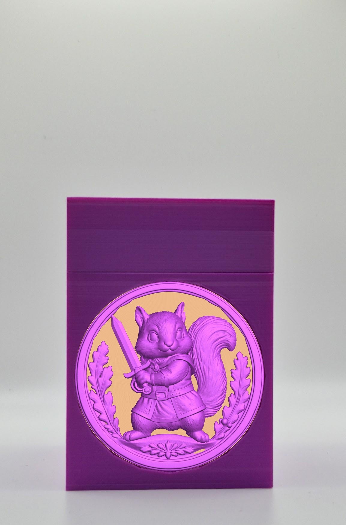 Squirrel Card Box — Purple