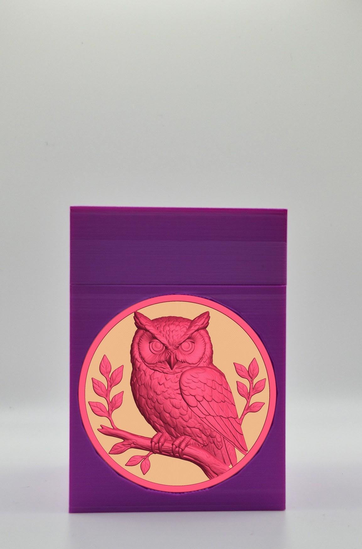 Owl Card Box — Purple