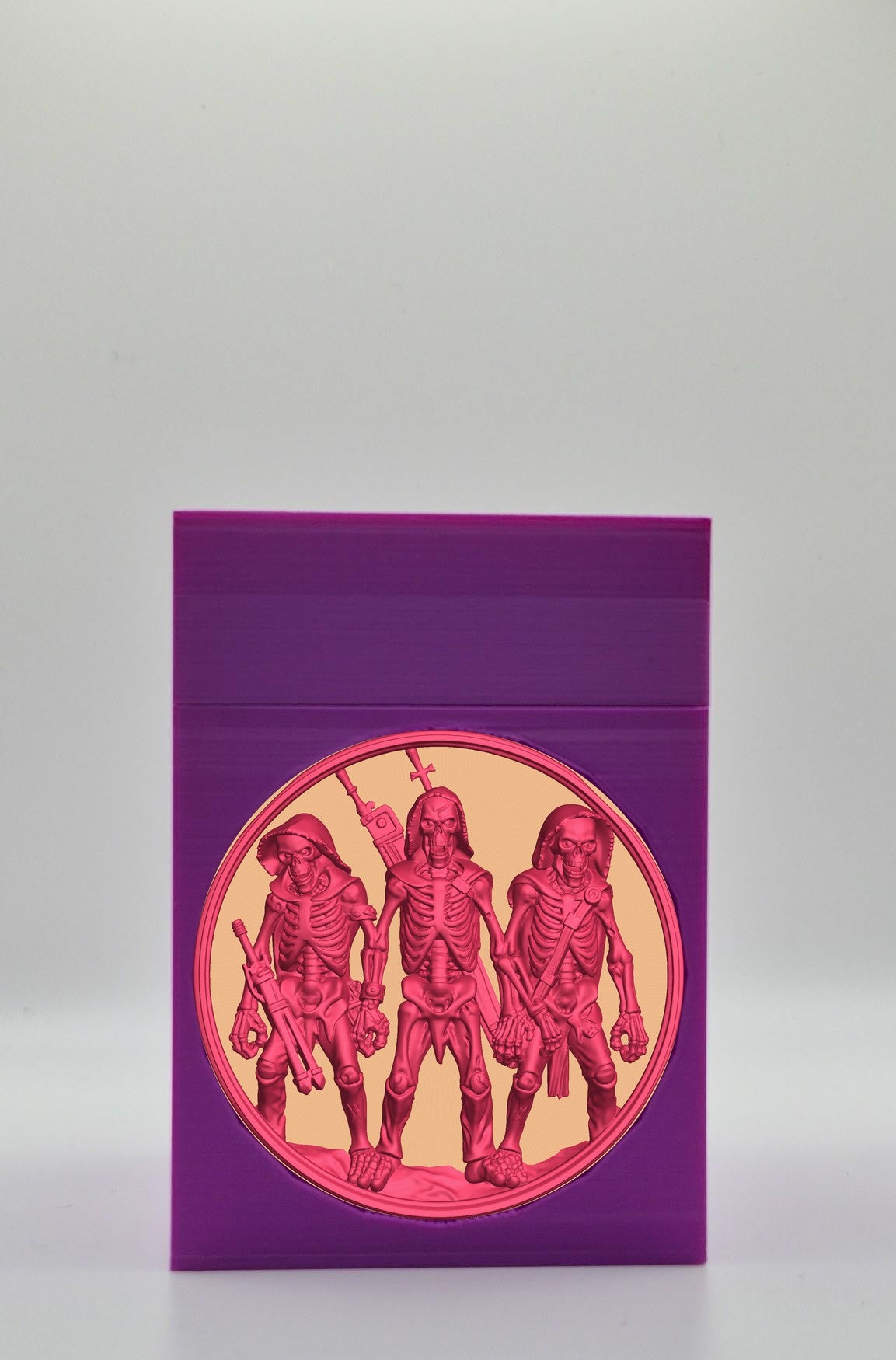 Skeleton Army Card Box — Purple