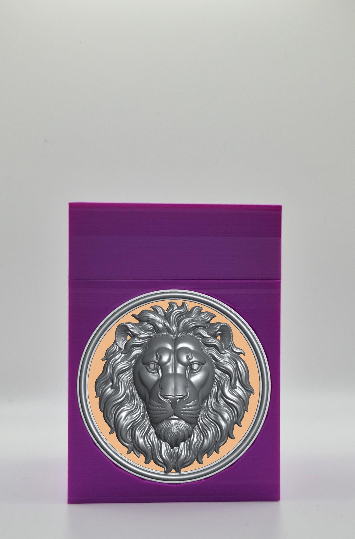 Lion Card Box — Purple