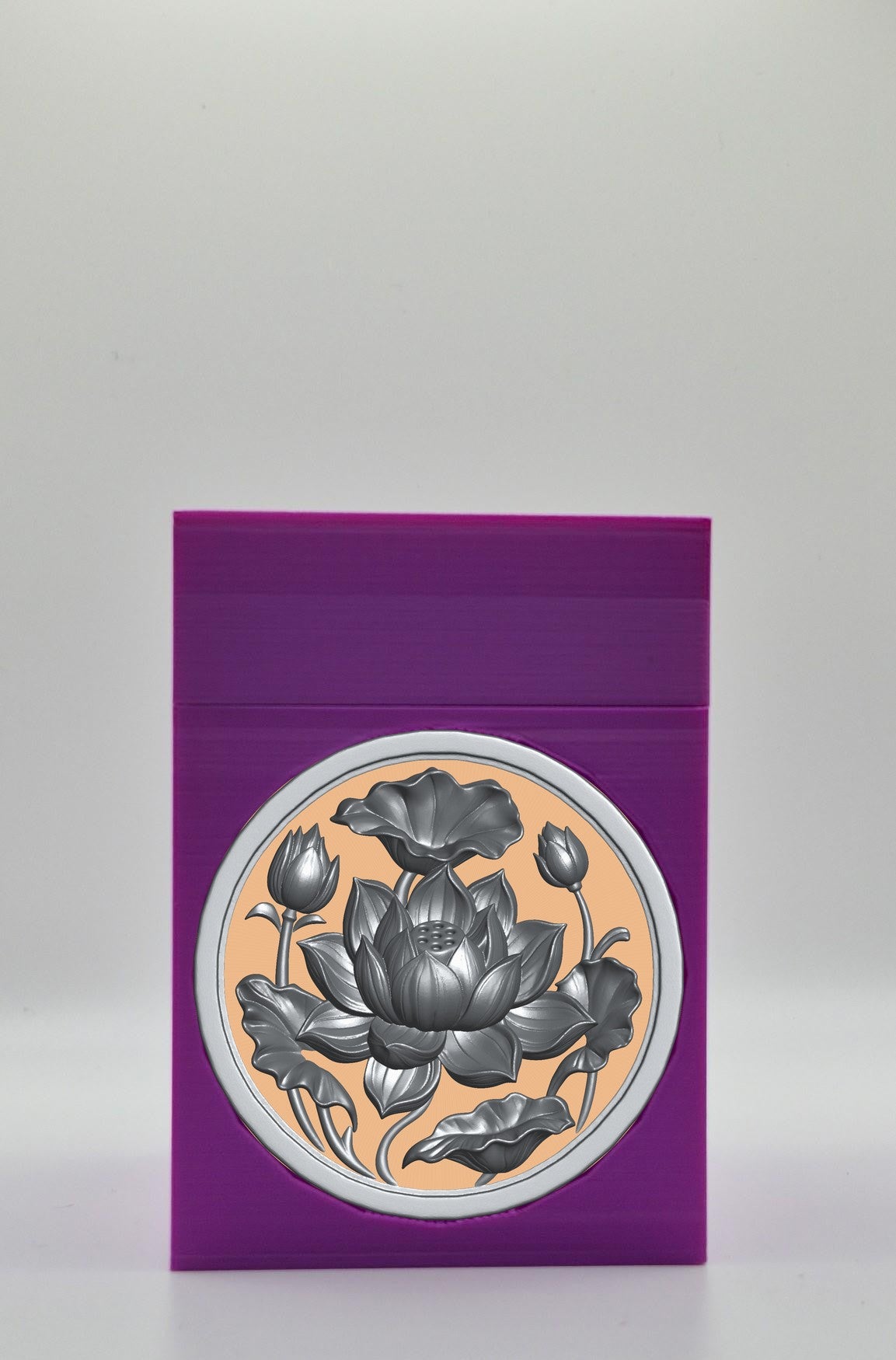 Lotus Card Box — Purple