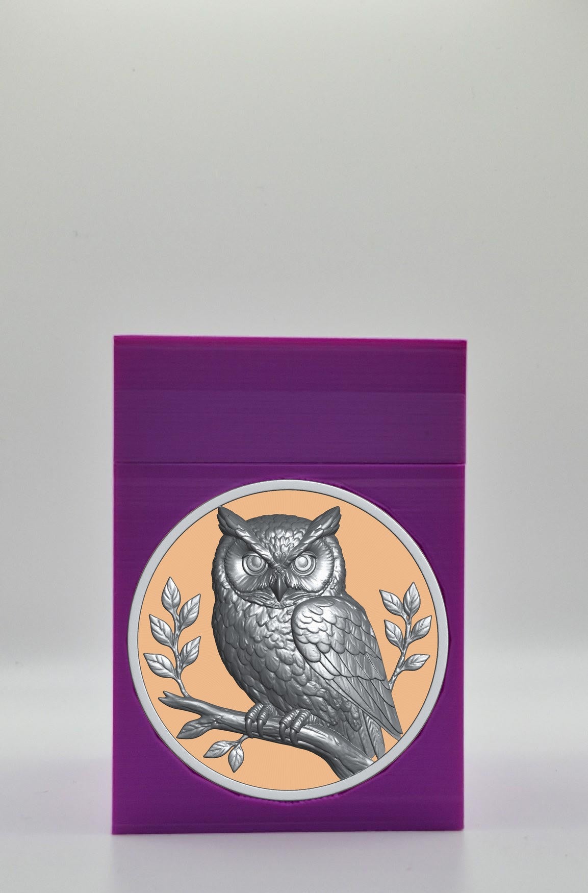 Owl Card Box — Purple