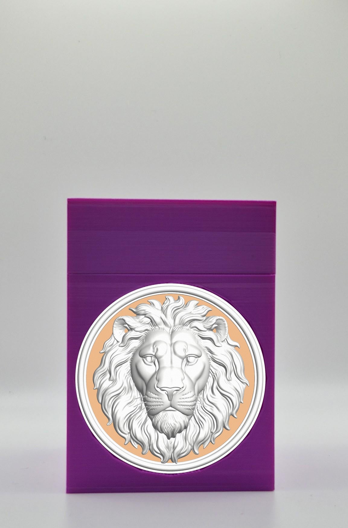 Lion Card Box — Purple