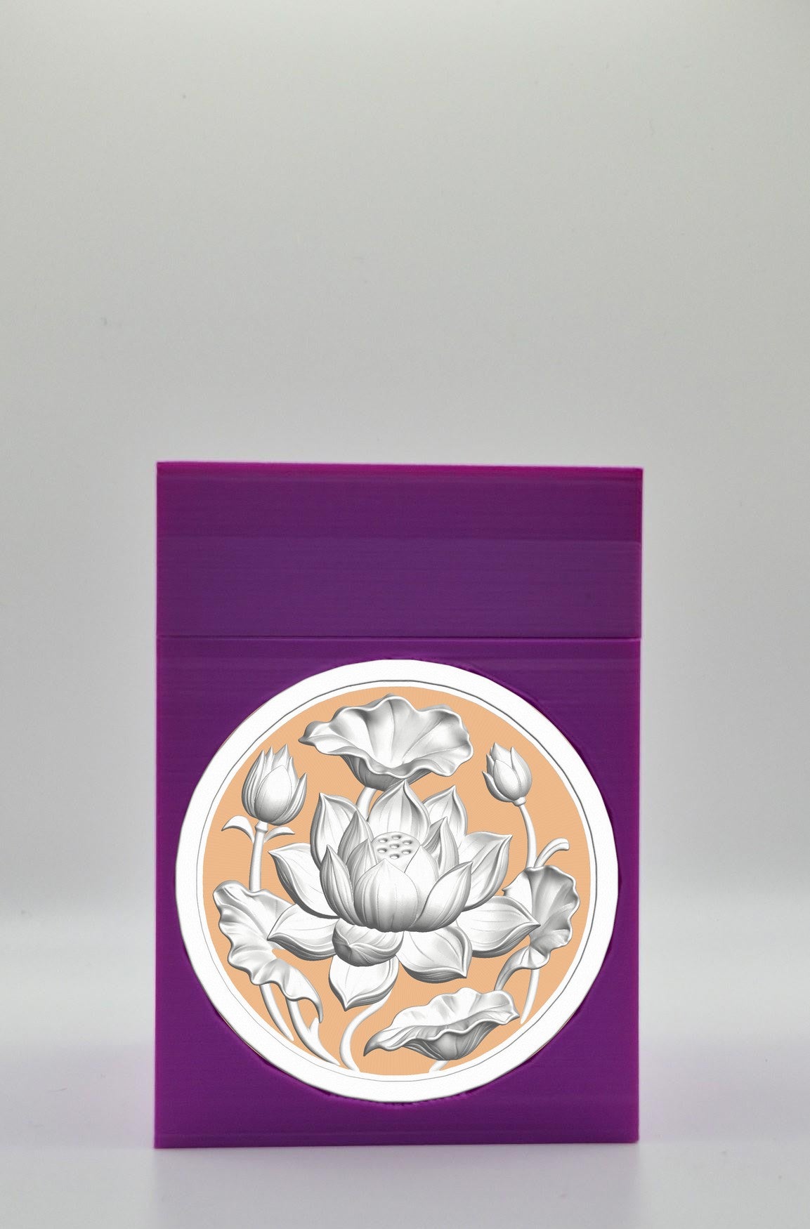Lotus Card Box — Purple