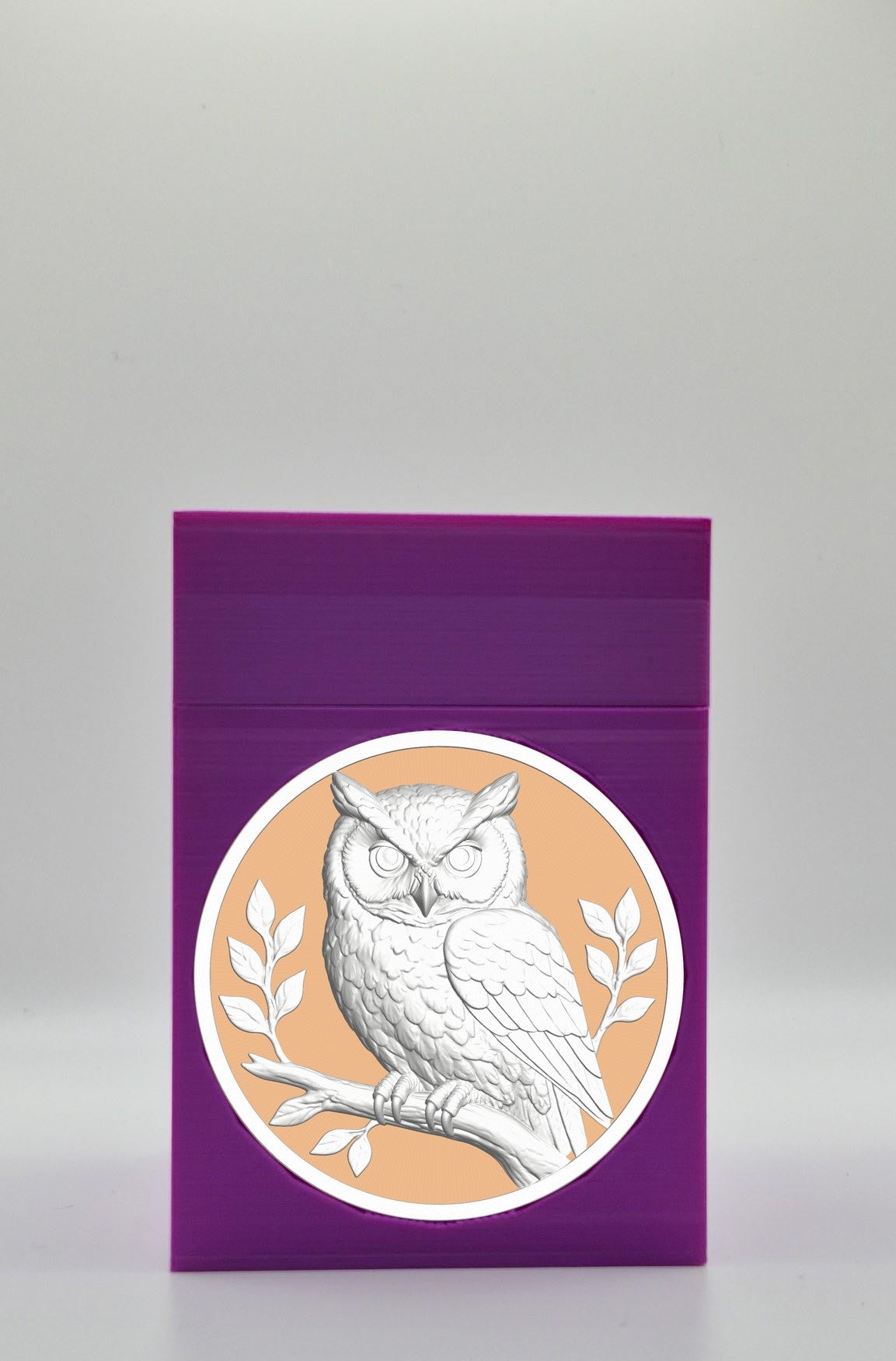 Owl Card Box — Purple