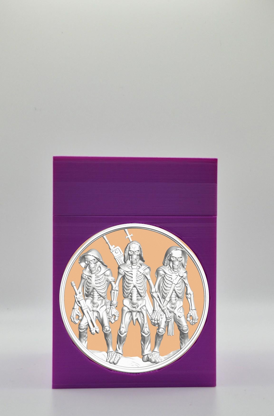 Skeleton Army Card Box — Purple