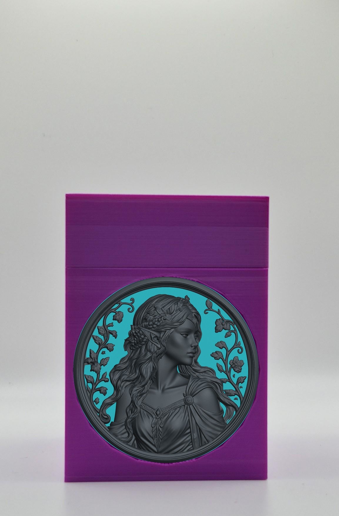 Elf Maiden Card Box — Purple