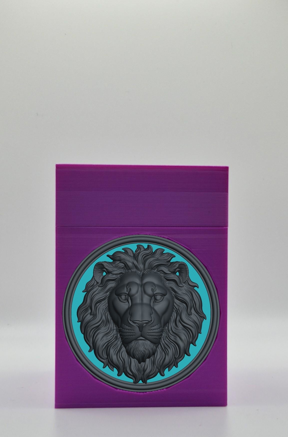 Lion Card Box — Purple