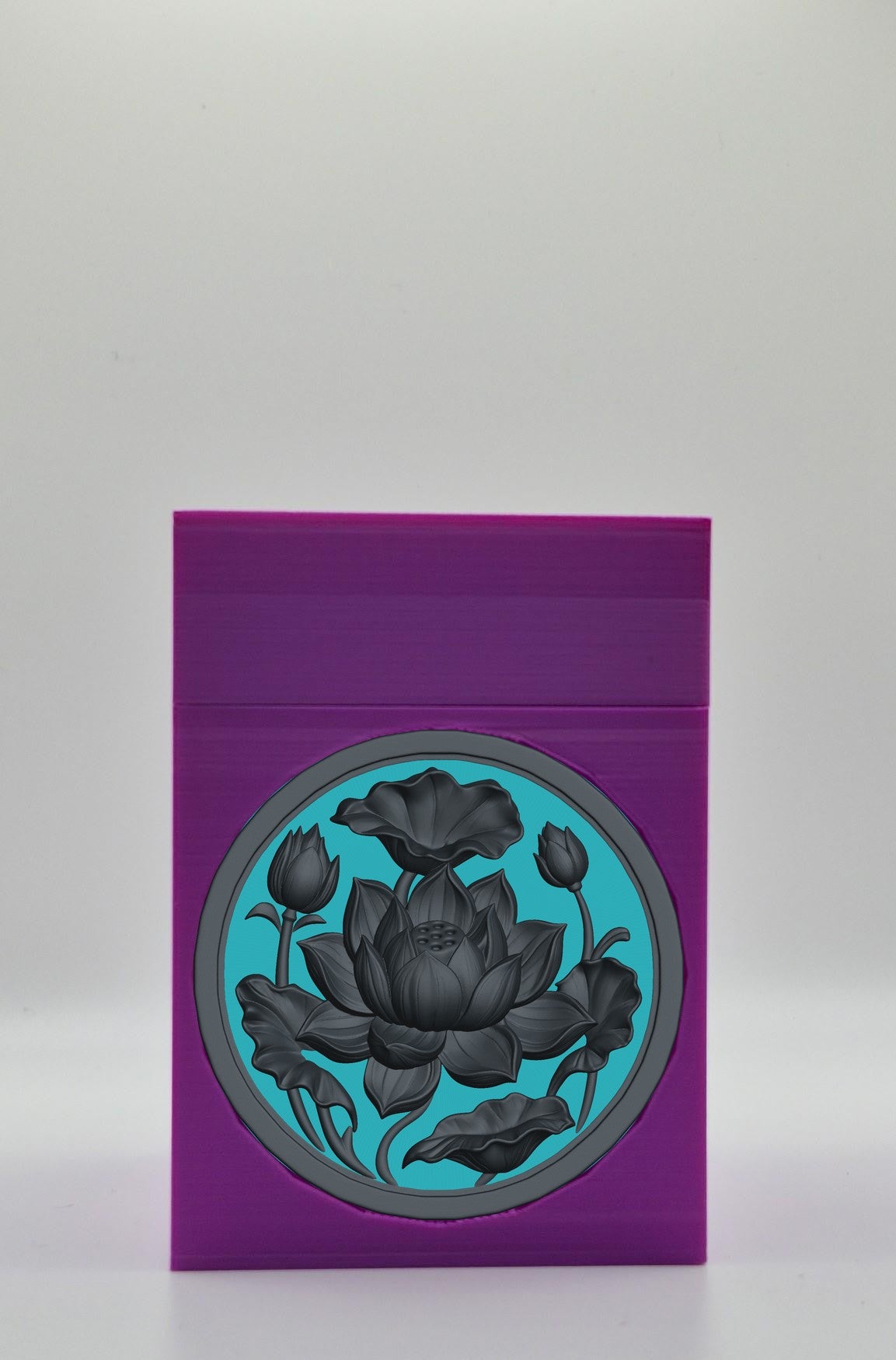 Lotus Card Box — Purple