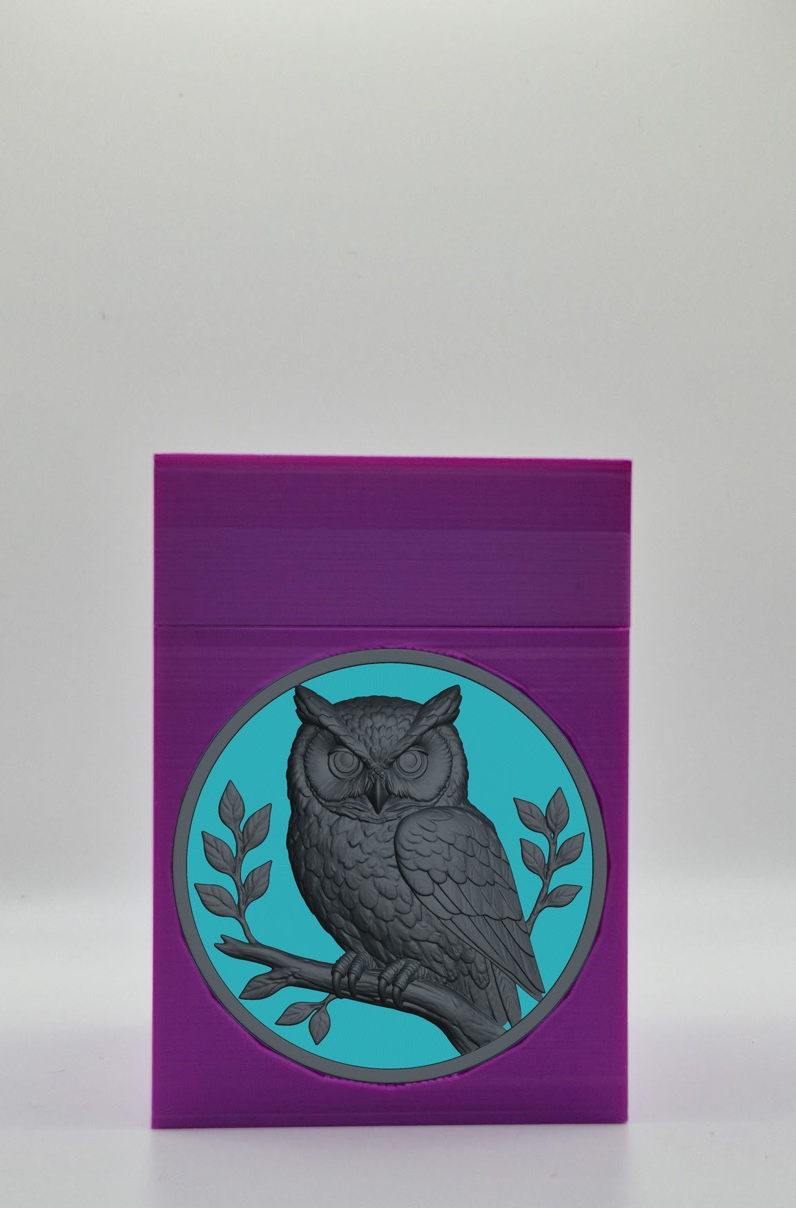 Owl Card Box — Purple