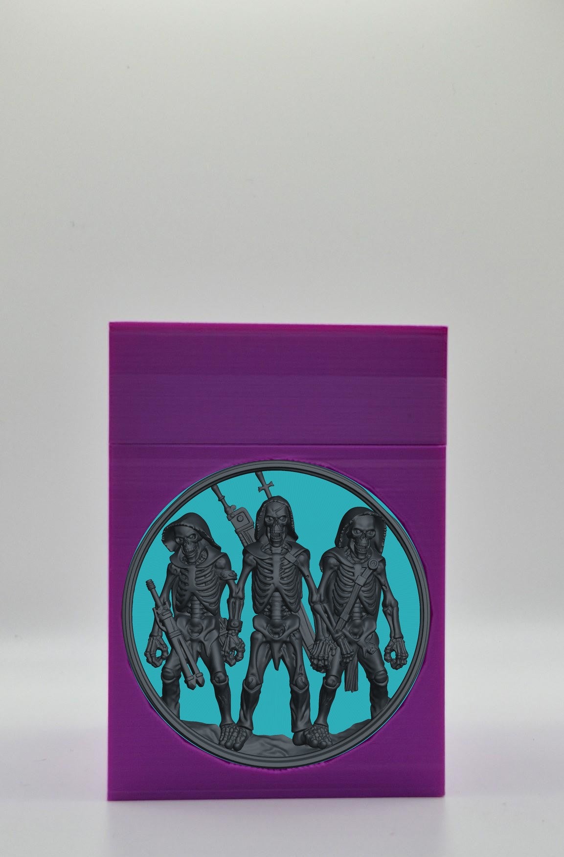 Skeleton Army Card Box — Purple