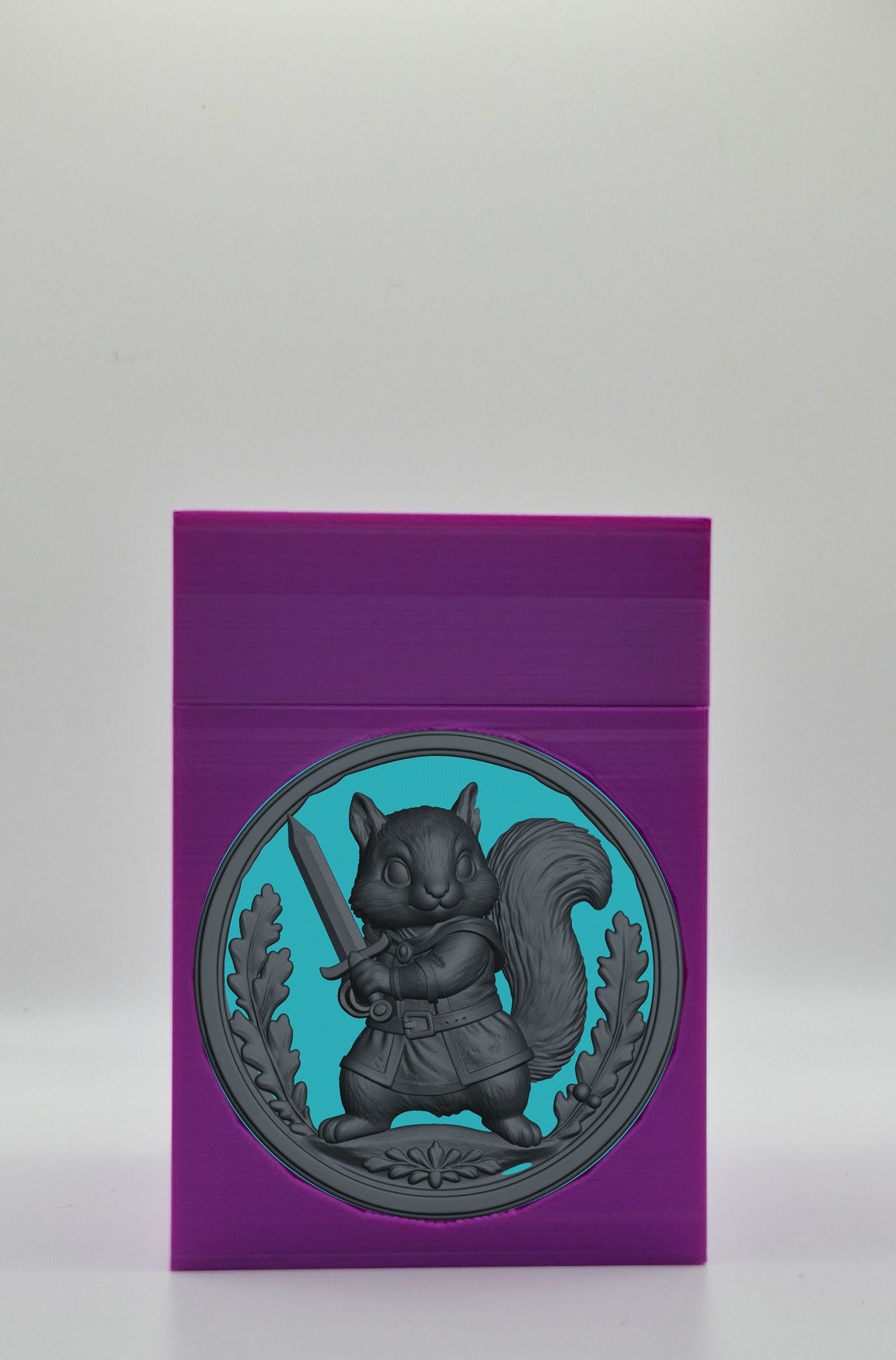 Squirrel Card Box — Purple