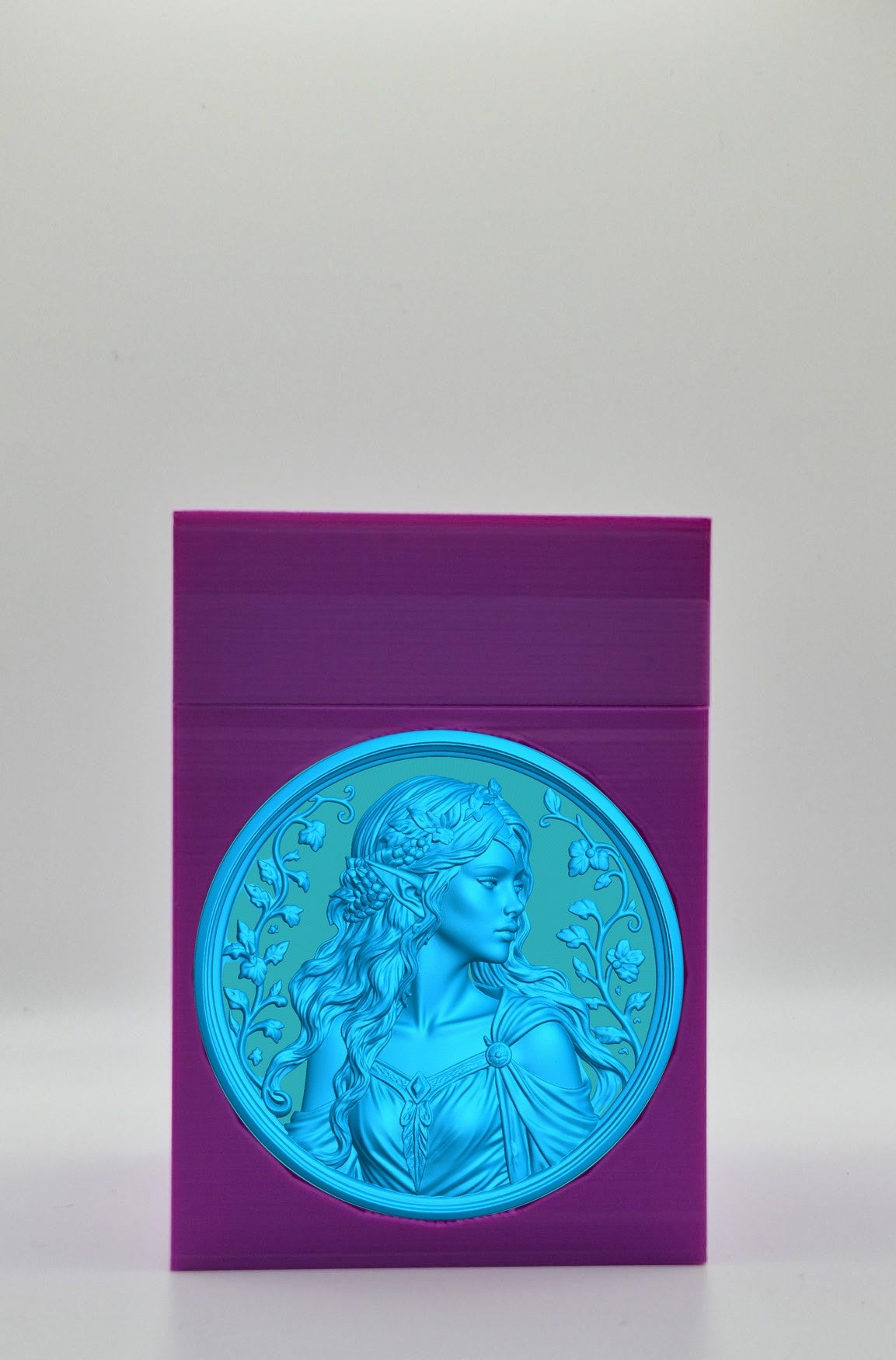 Elf Maiden Card Box — Purple