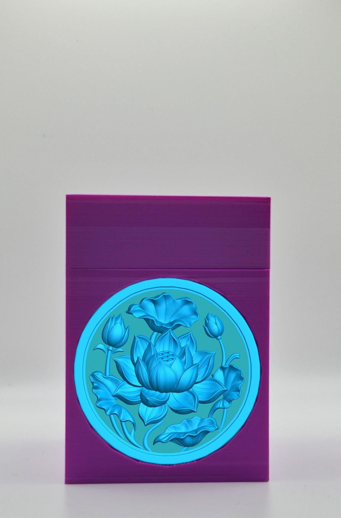 Lotus Card Box — Purple