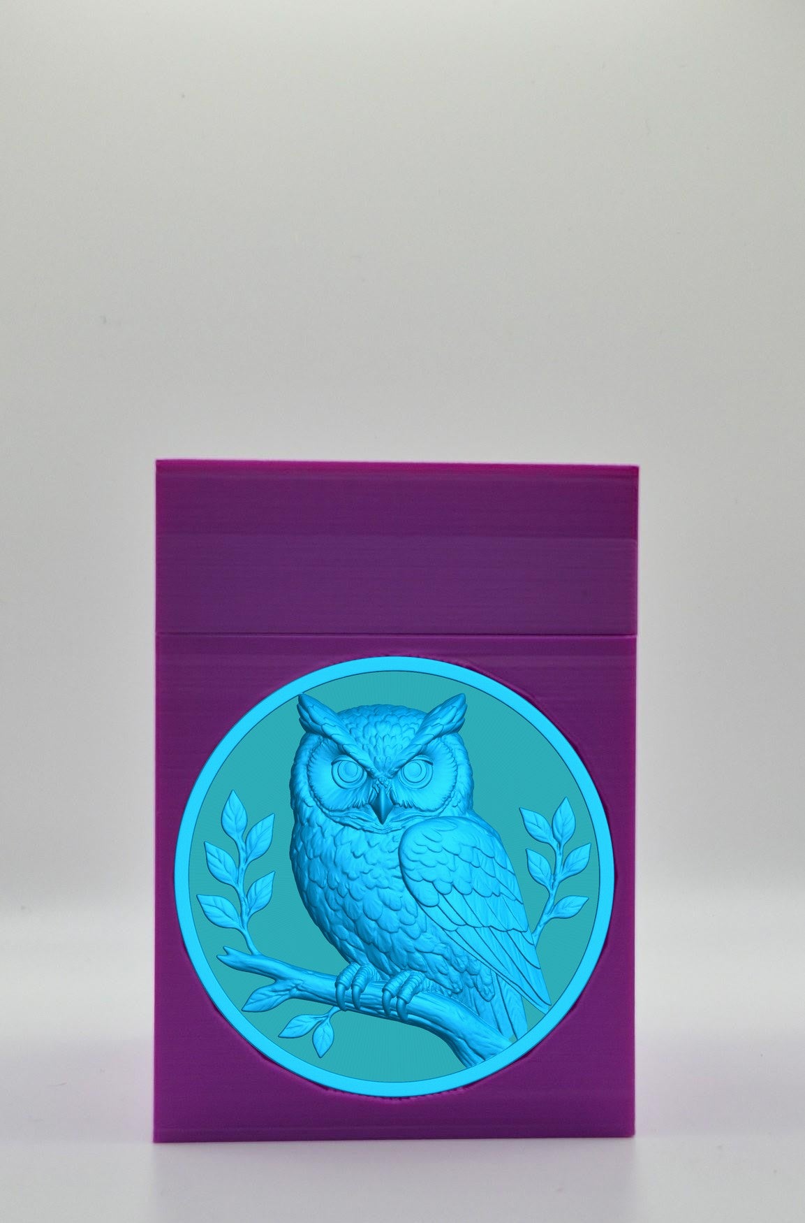 Owl Card Box — Purple