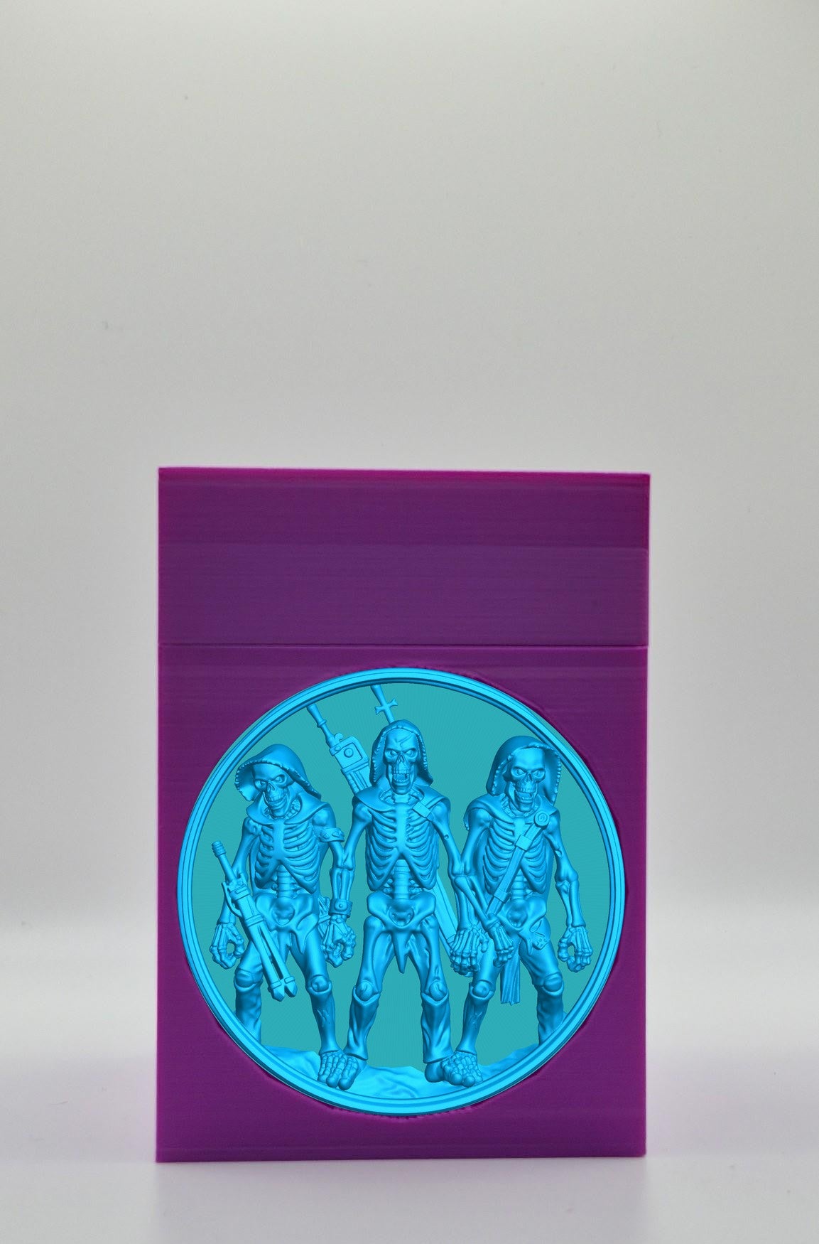 Skeleton Army Card Box — Purple