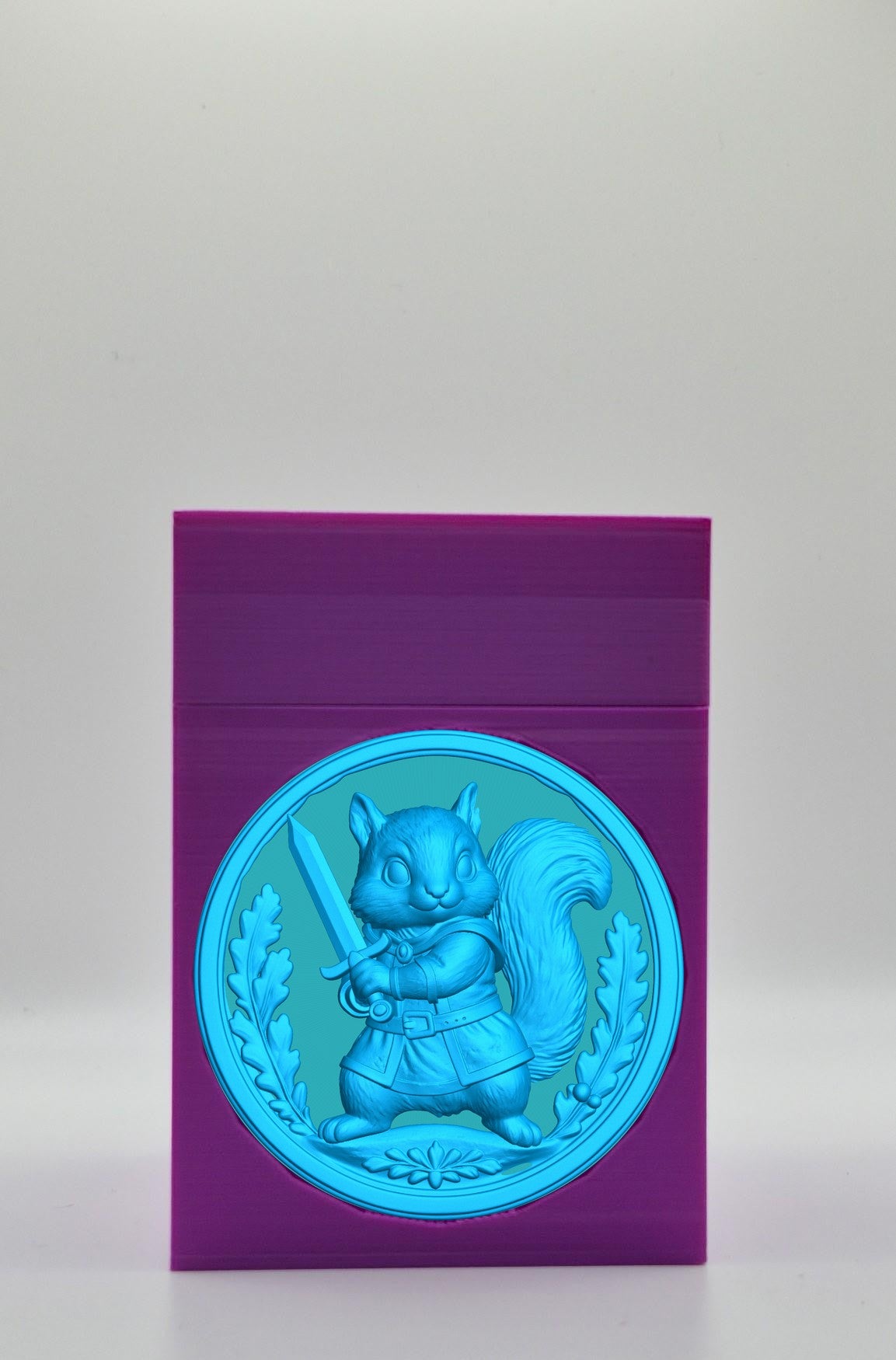 Squirrel Card Box — Purple