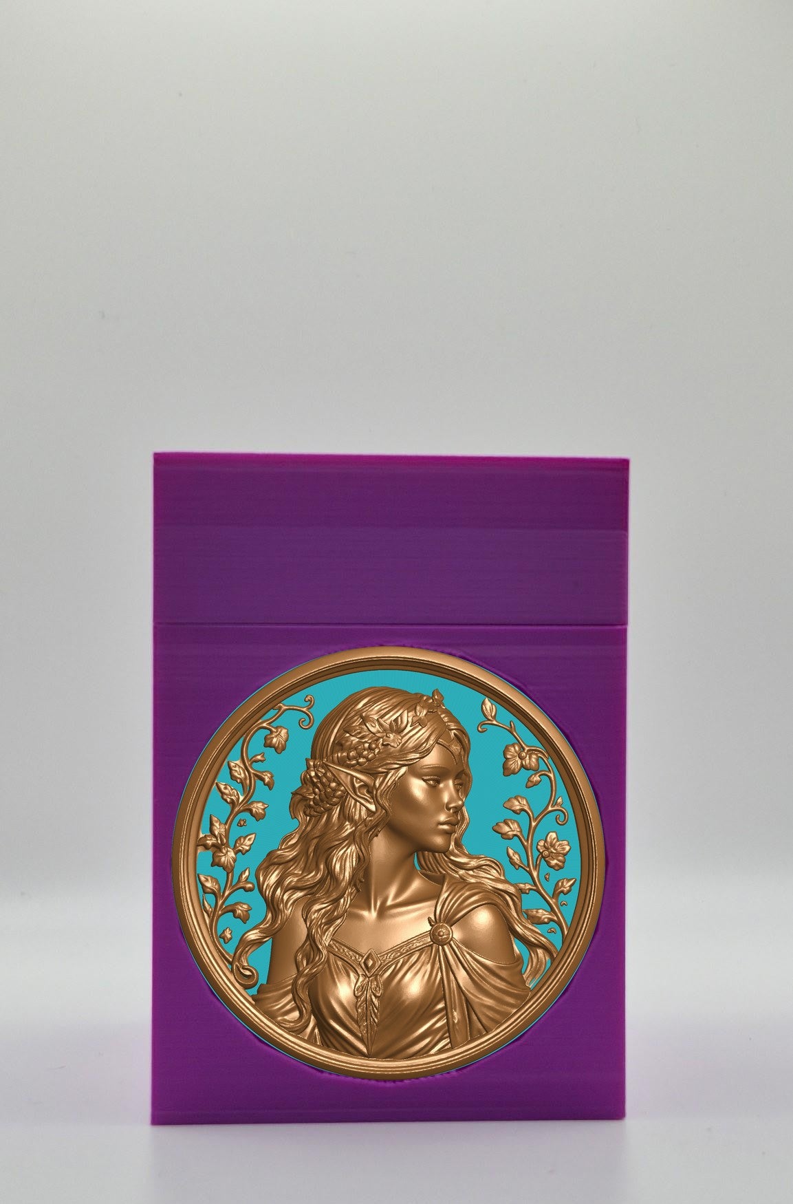 Elf Maiden Card Box — Purple