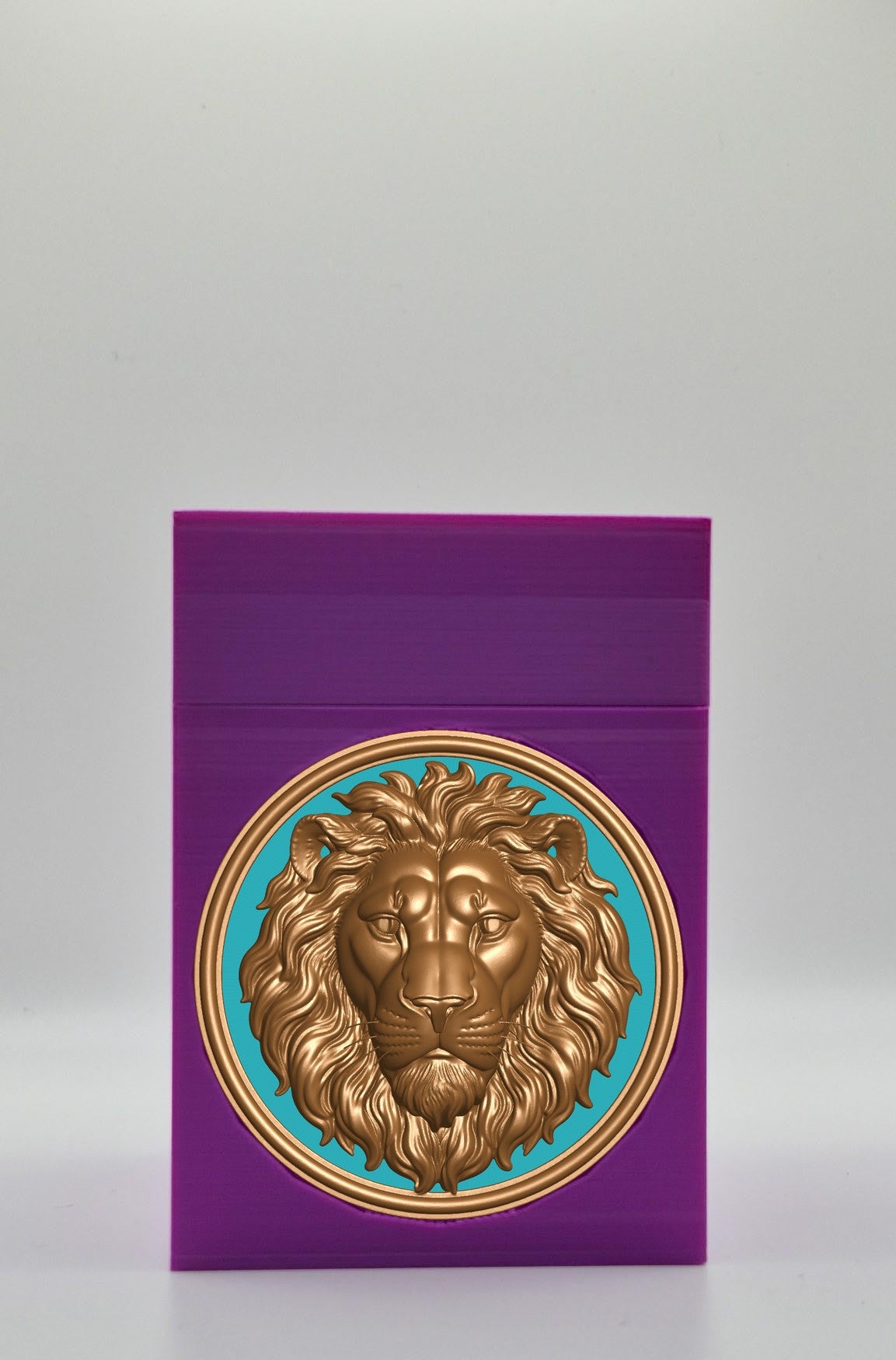 Lion Card Box — Purple