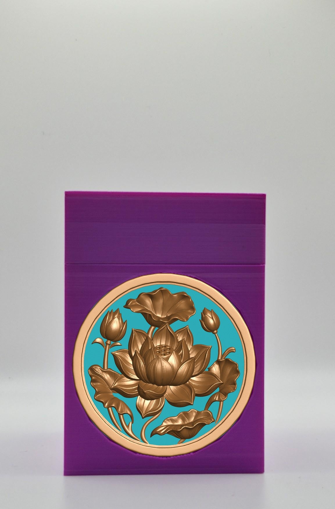 Lotus Card Box — Purple